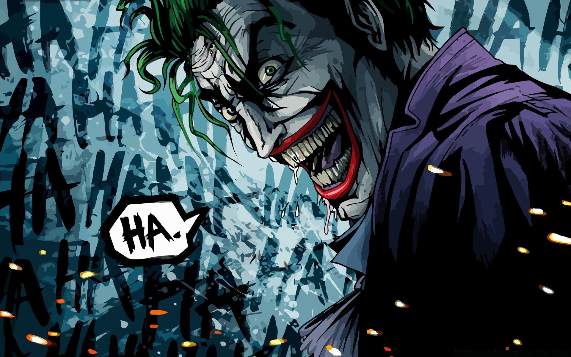 Joker illustrazione fumetto, 1920x1200 WUXGA, Desktop