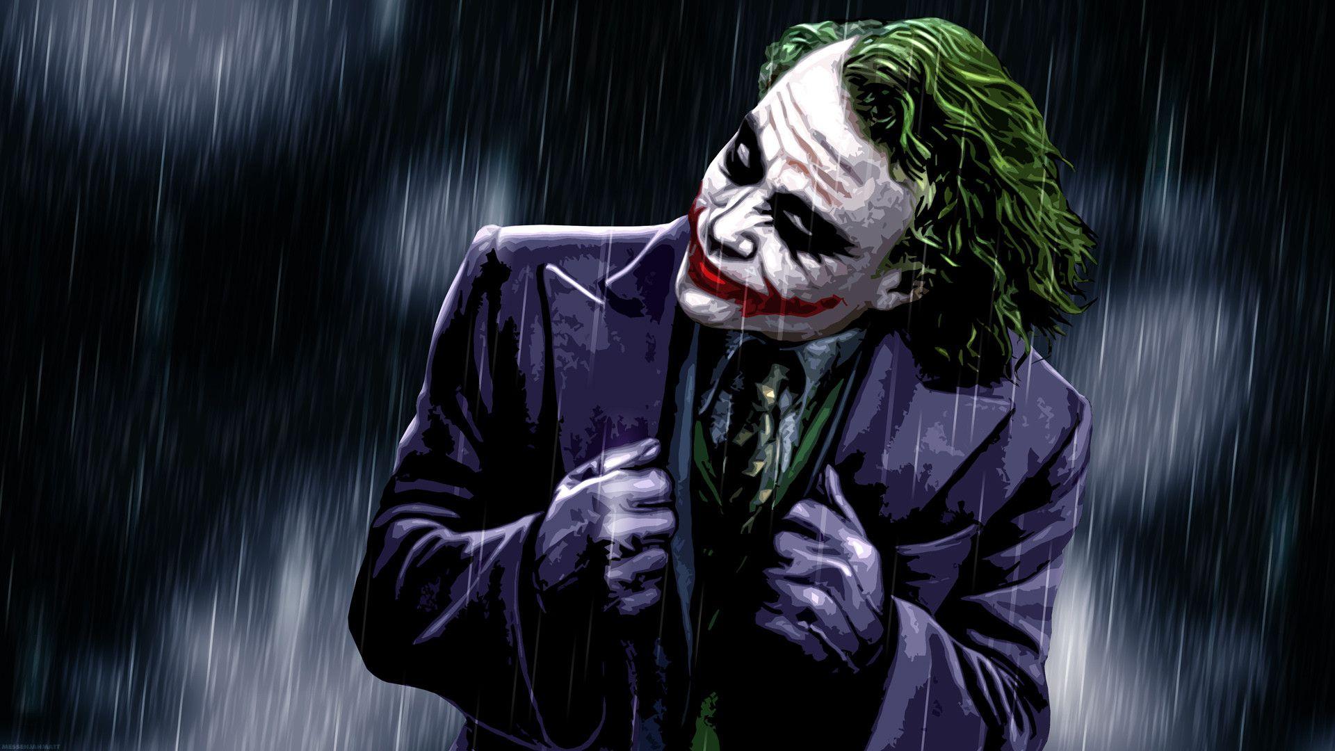 Joker Dark Knight nella pioggia, 1920x1080 Full HD 1080p, Desktop