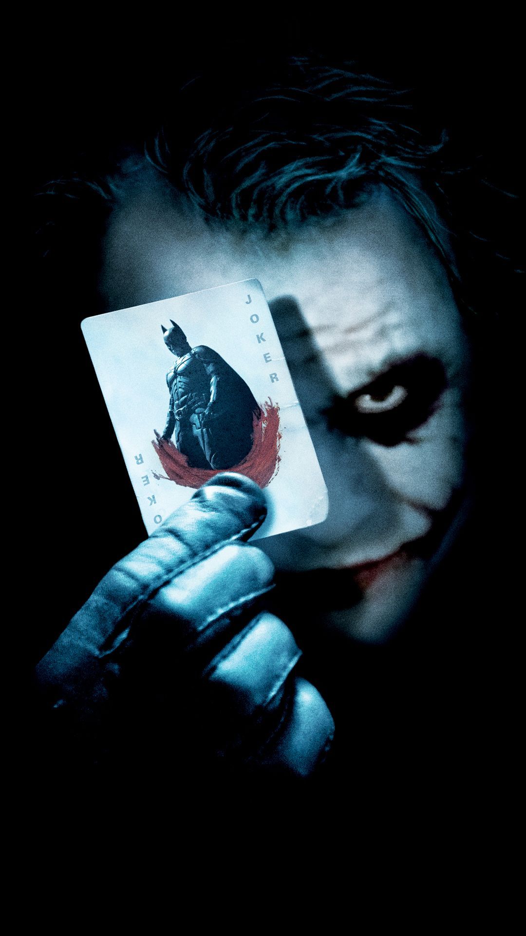 Joker con carta Batman, Gotham, 1080x1920 Full HD Verticale, iPhone