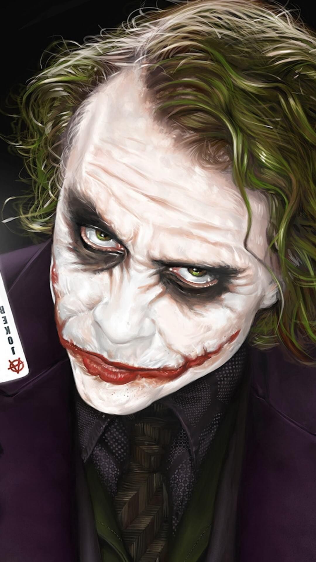 Joker viso dipinto, 1080x1920 Full HD Verticale, Smartphone