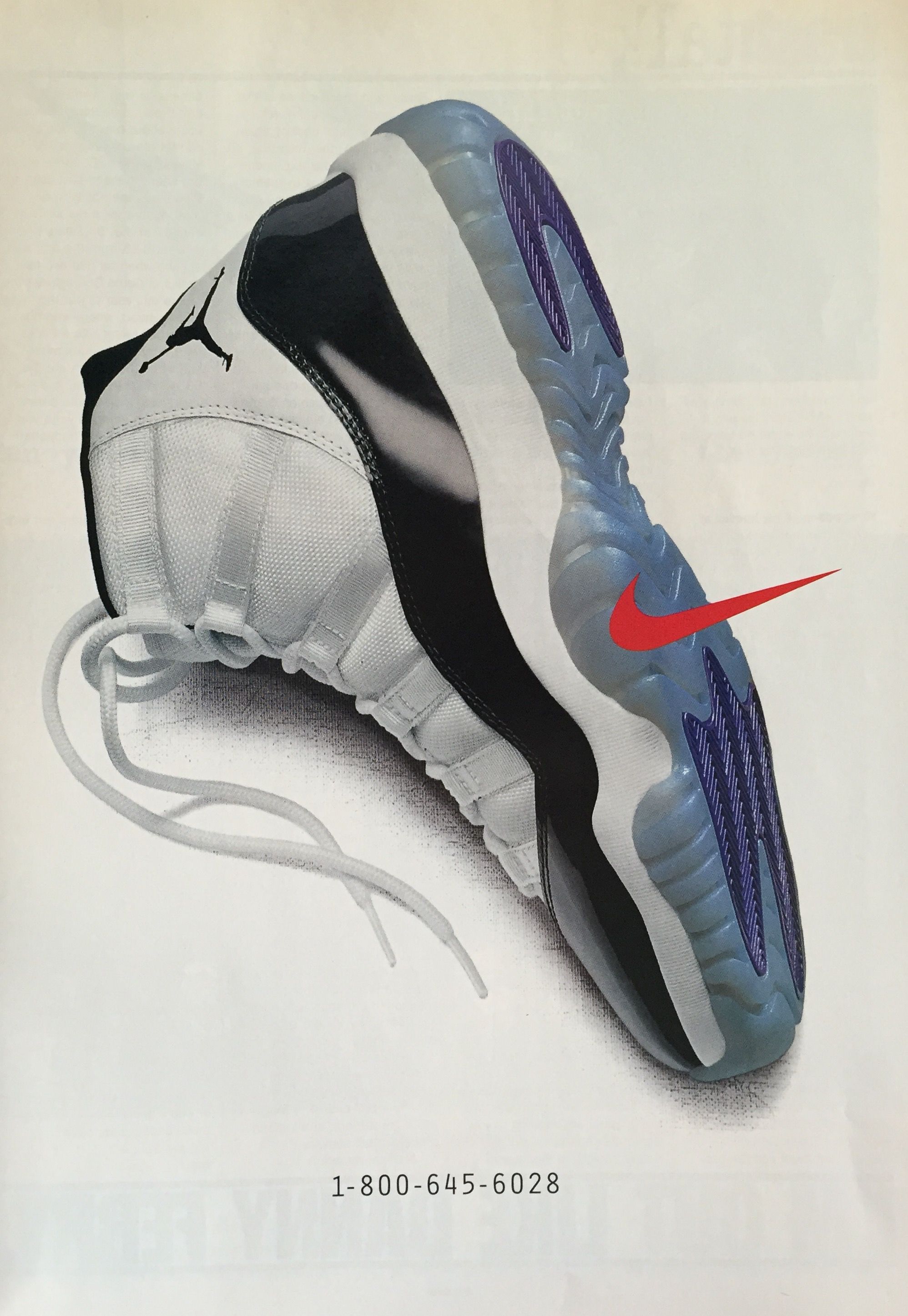 Air Jordan 11 Concord Nike, swoosh, 1996x2891 Verticale, iPhone Pro Max