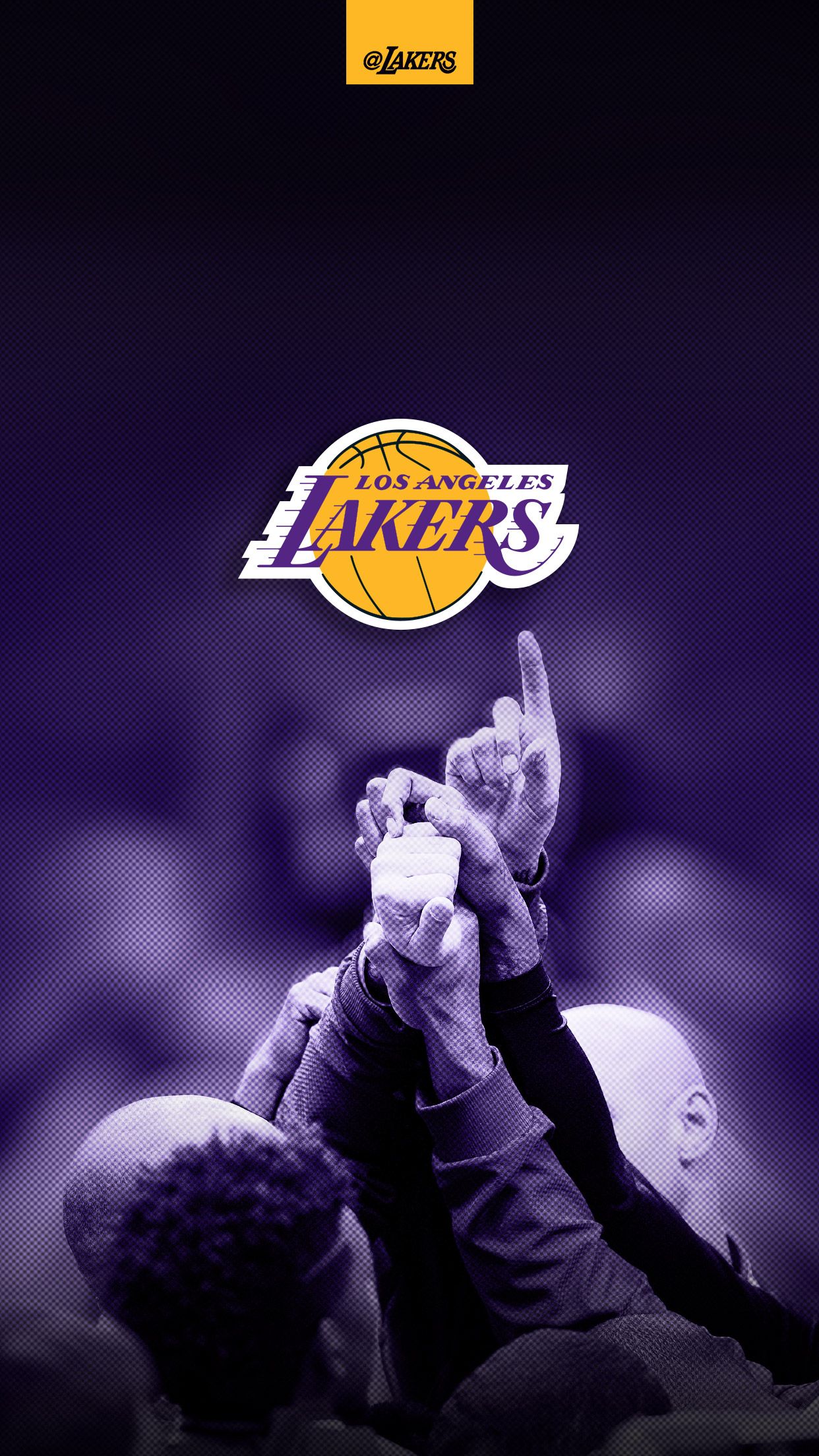 Logo Lakers viola giocatori, NBA, 1242x2208 Full HD Verticale, iPhone Pro Max