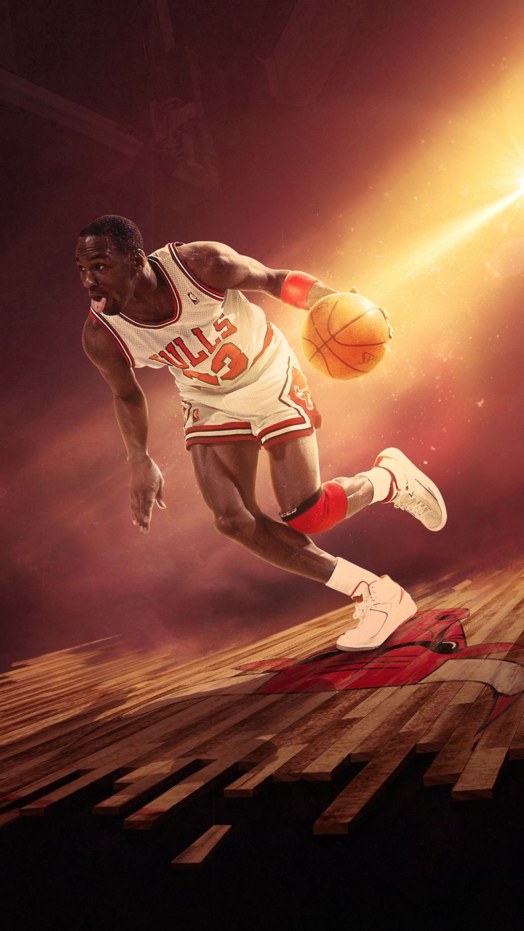 Giocatore basket Chicago Bulls, NBA, 1080x1920 Verticale, iPhone Pro Max