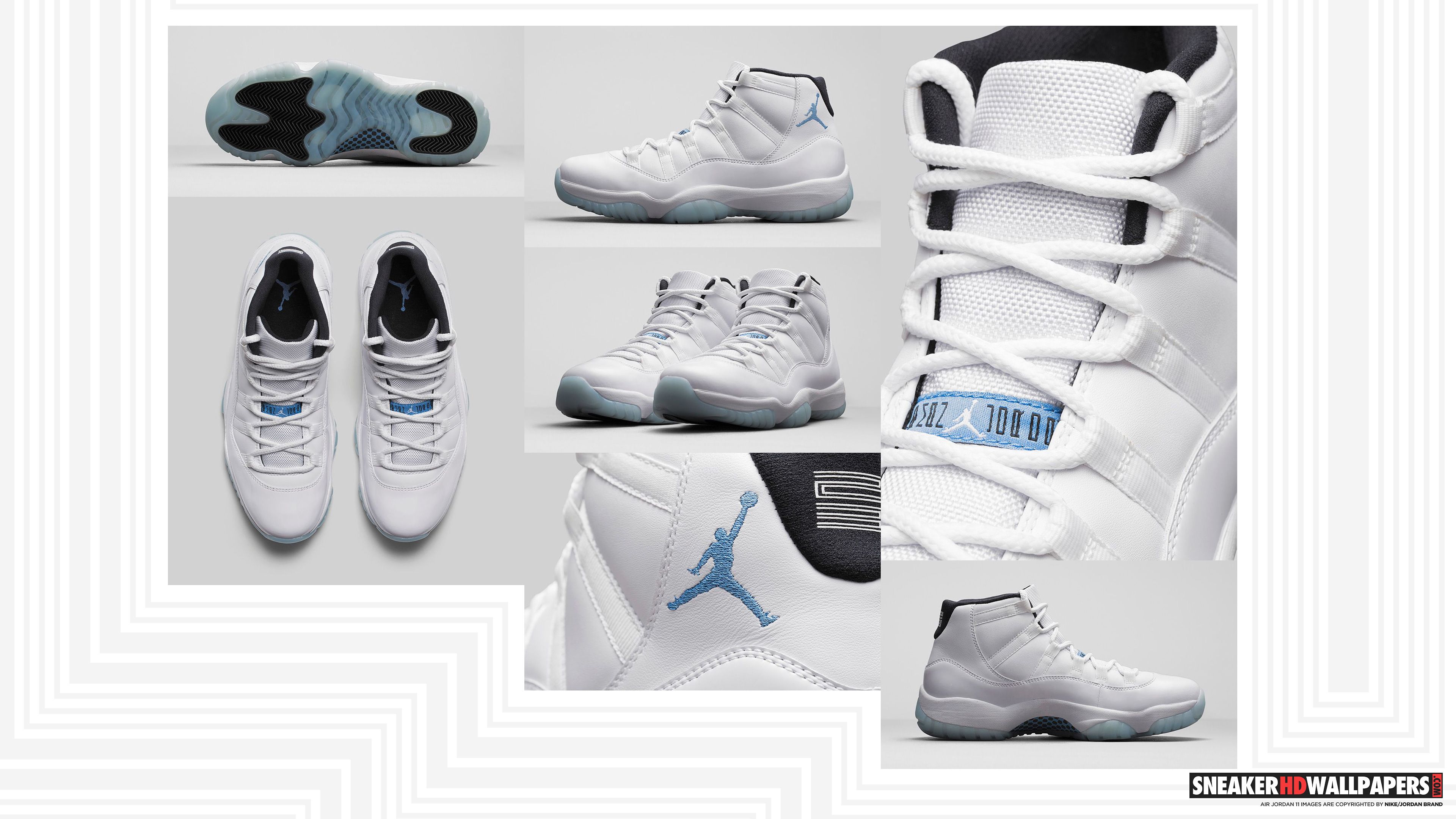 Collage sneaker Jordan 11, 3840x2160 Ultra HD, Monitor 4K