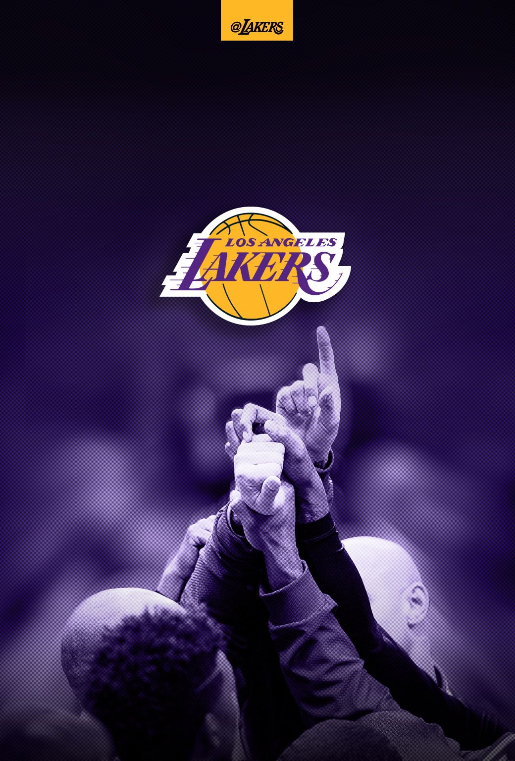 Logo Los Angeles Lakers viola, 1040x1536 Verticale, Xiaomi