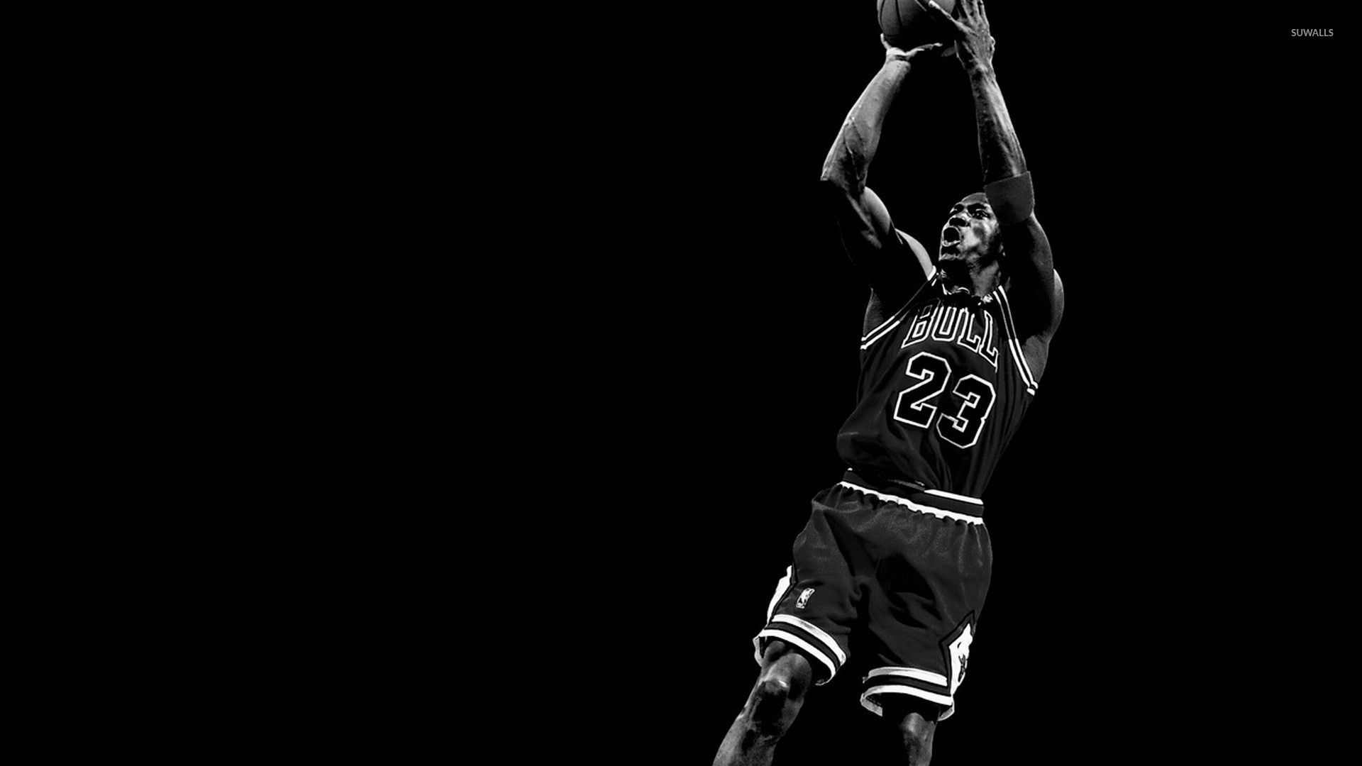 Giocatore basket Bulls in tiro, 1920x1080 Full HD 1080p, Desktop