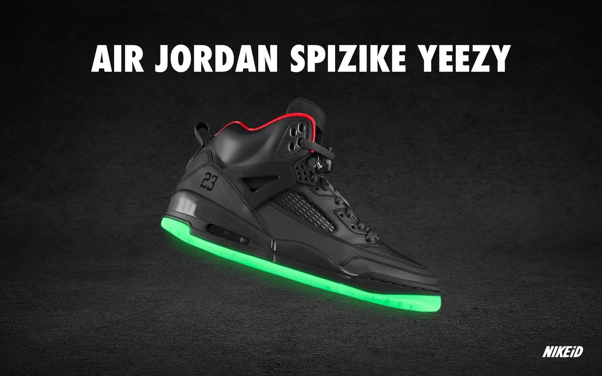 Scarpa Air Jordan Spizike Yeezy nera, 1920x1200 WUXGA, PC