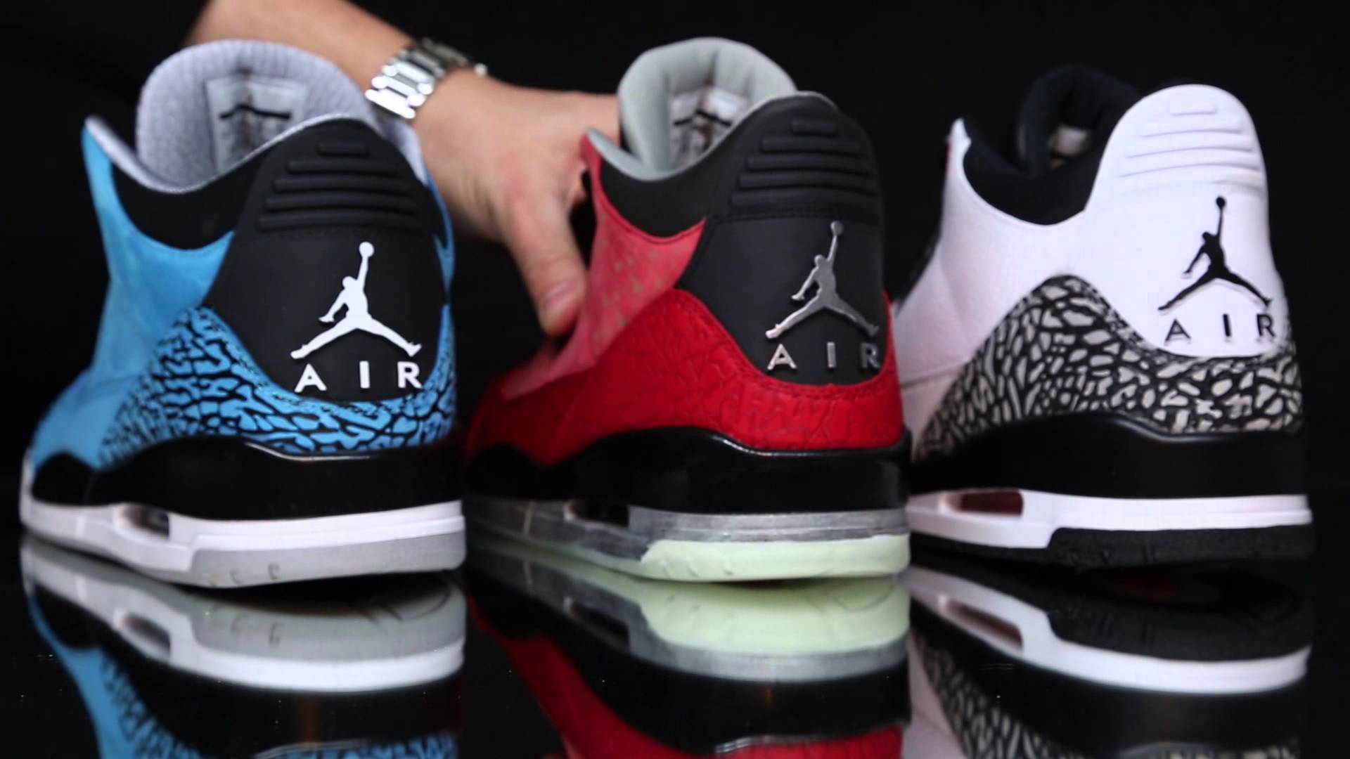 Sneaker Jordan Retro 3 colorate, 1920x1080 Full HD, PC
