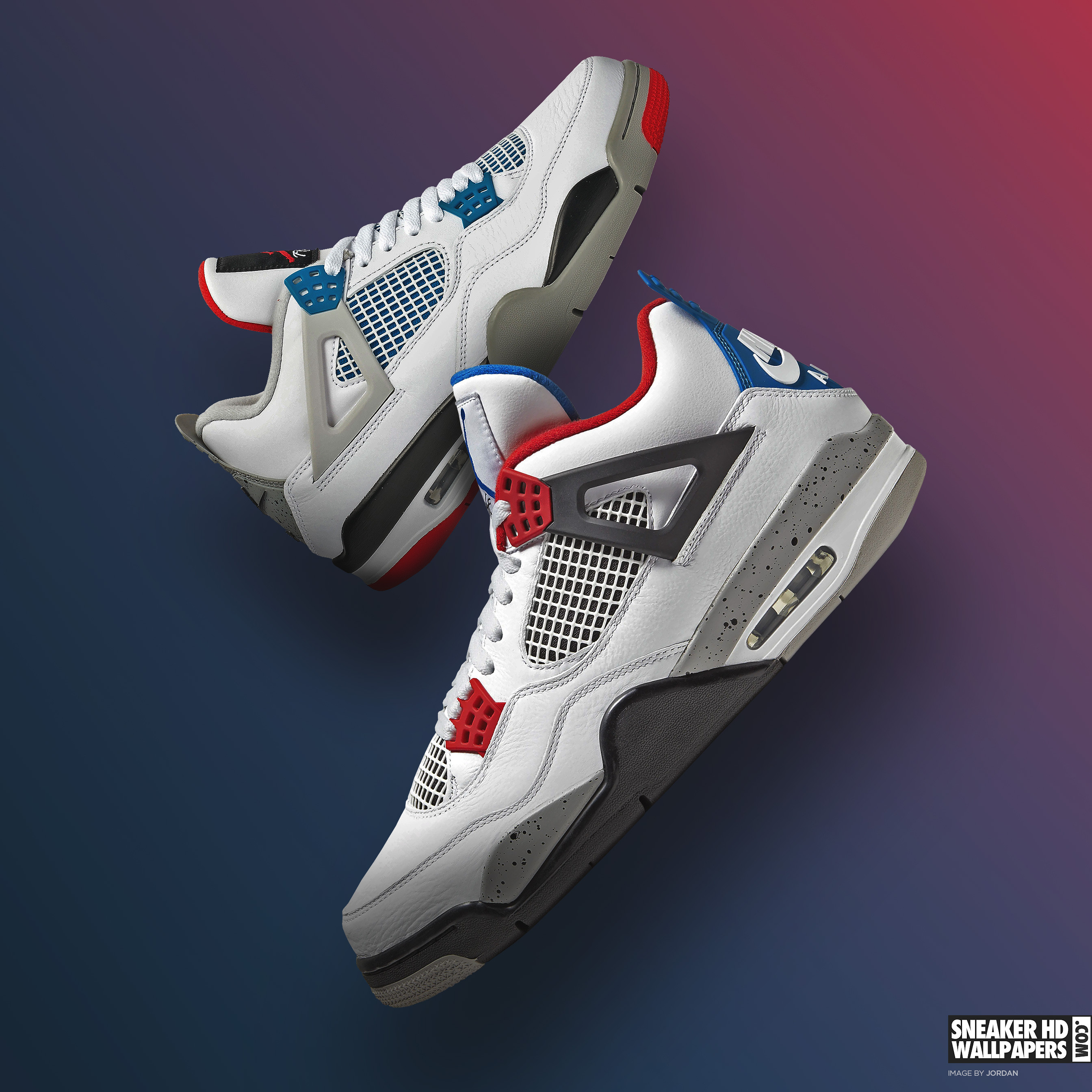 Sneaker Air Jordan 4 bianca, 2688x2688 2K, Desktop