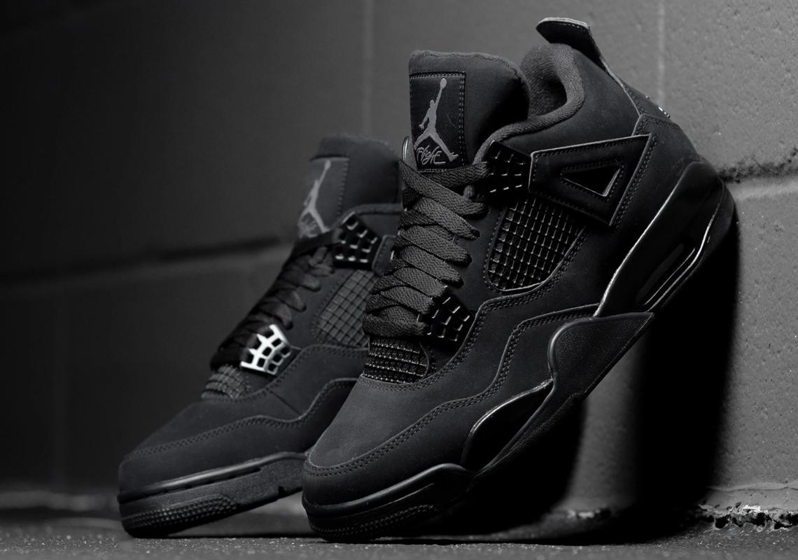 Air Jordan 4 nere Black Cat, Nike, 1140x800 HD, Desktop