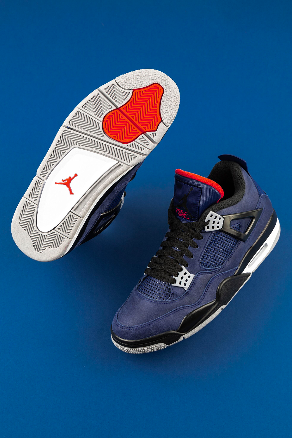 Sneaker Nike Jordan 4 blu, swoosh, 1000x1500 Full HD Verticale, iPhone