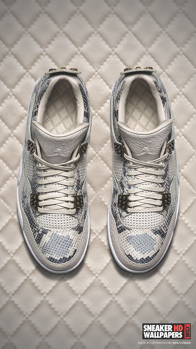 Sneaker Jordan 4 pitone bianco, 750x1334 Full HD Verticale, iPhone