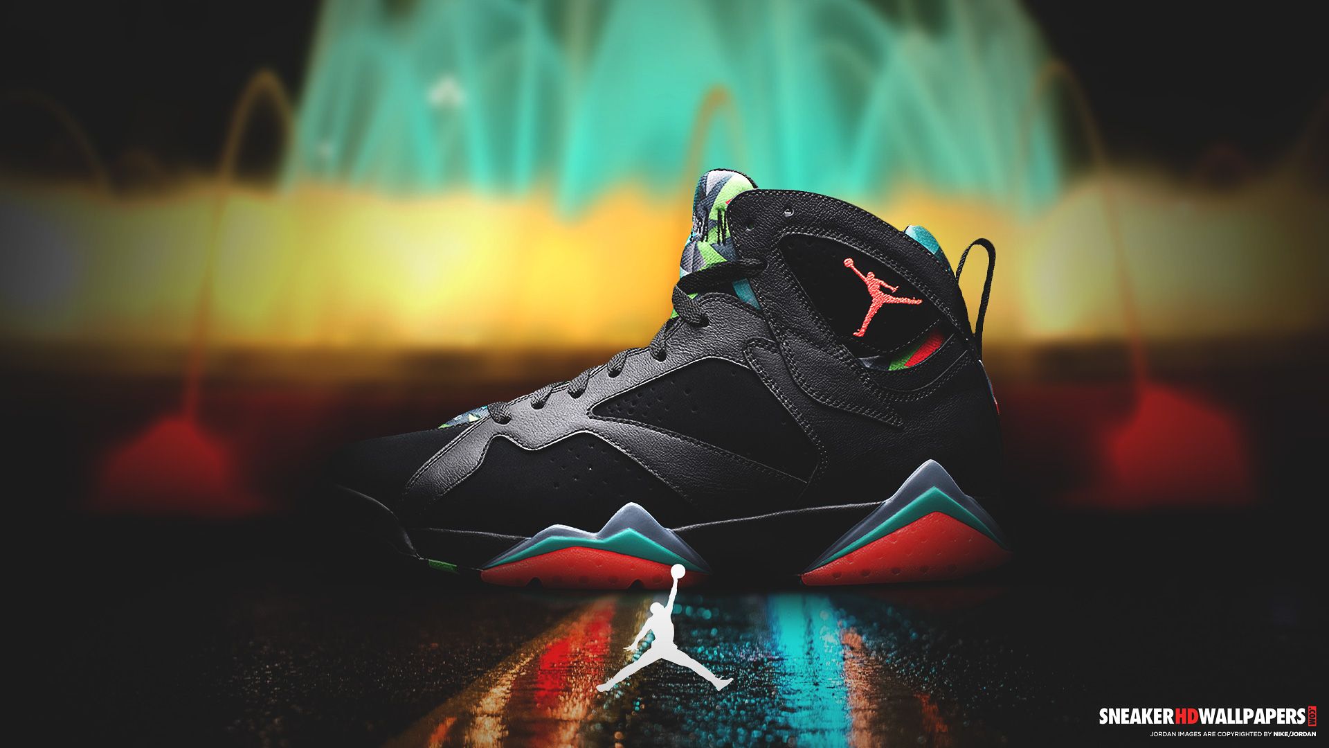 Sneaker Air Jordan 7 nera, Nike, 1920x1080 1080p, Laptop