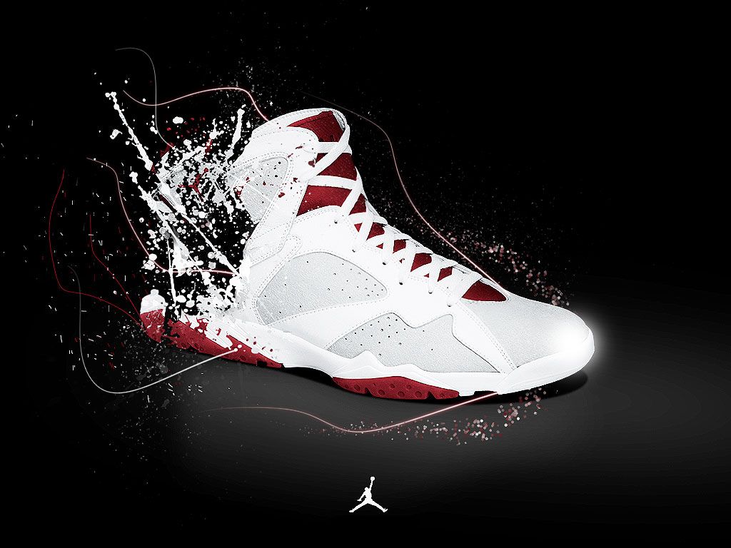 Scarpa Air Jordan 7 bianca, Nike, 1024x768 HD, Desktop