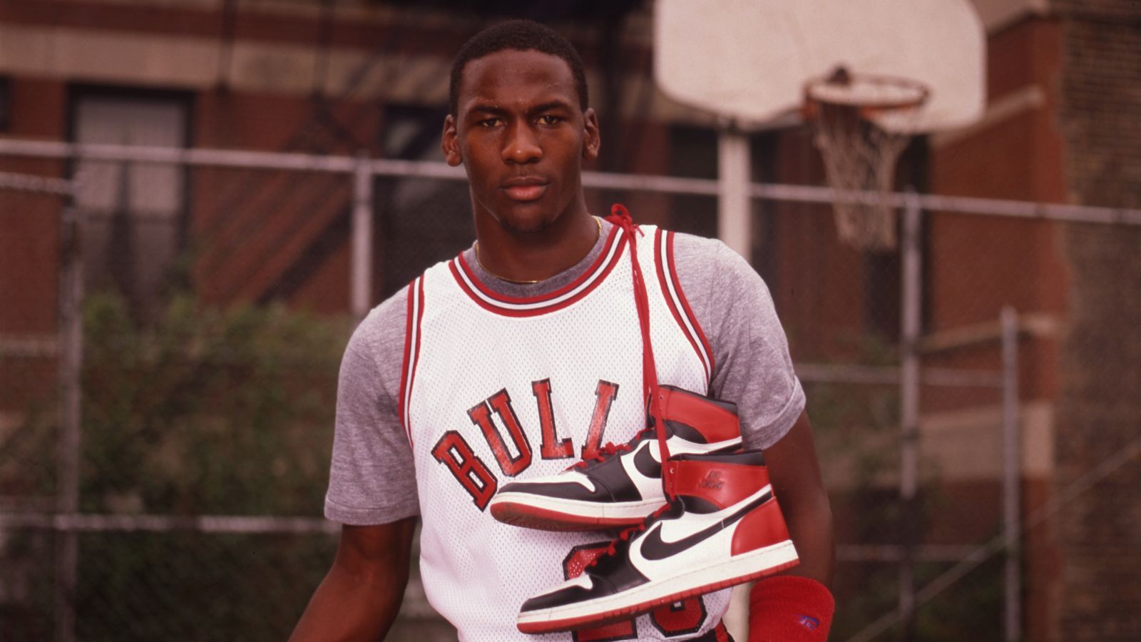 Michael Jordan con scarpa Air Jordan, Chicago Bulls, 1600x900 HD Ready, Desktop