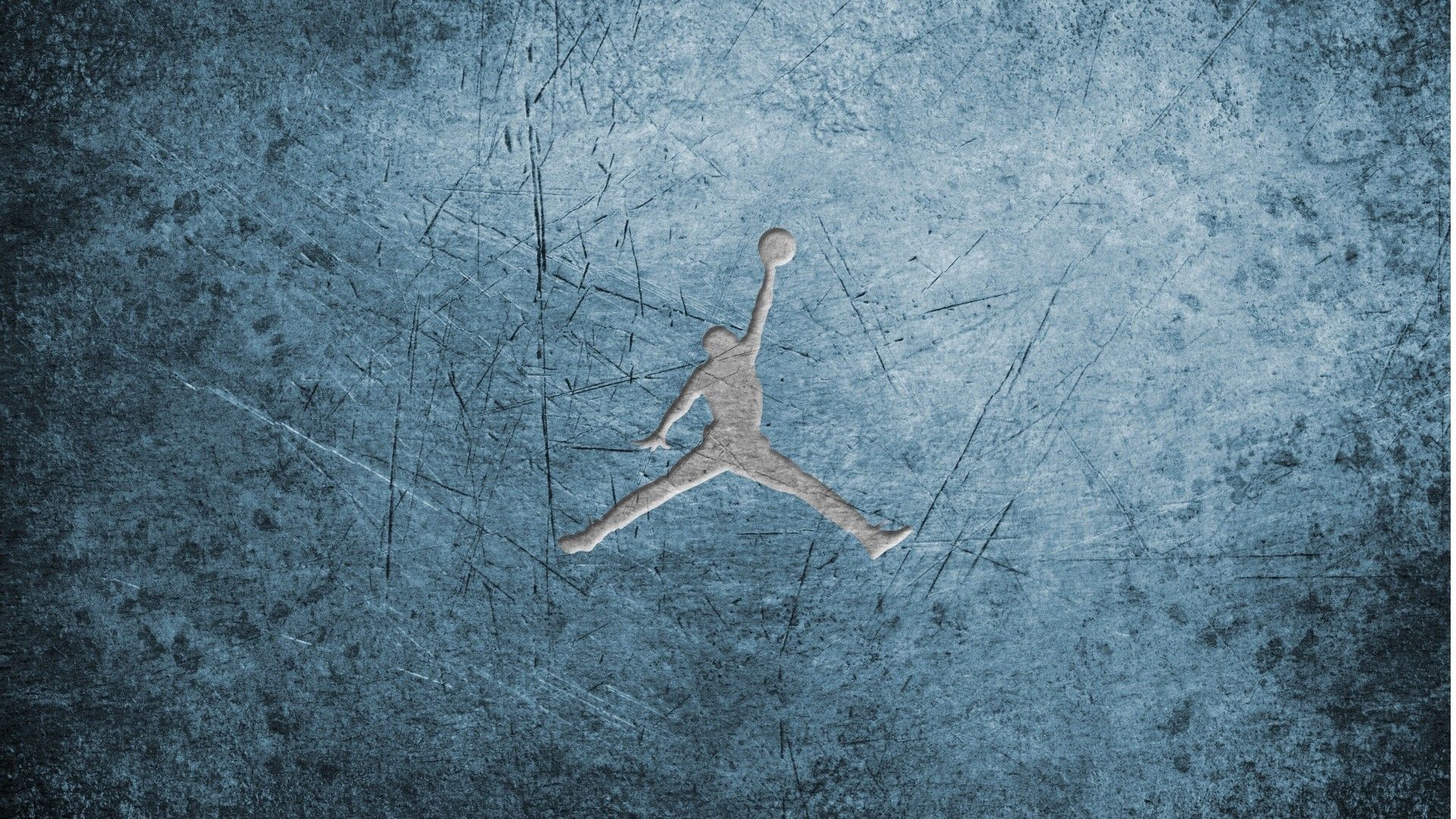 Logo Air Jordan grunge blu, 1920x1080 Full HD 1080p, Laptop