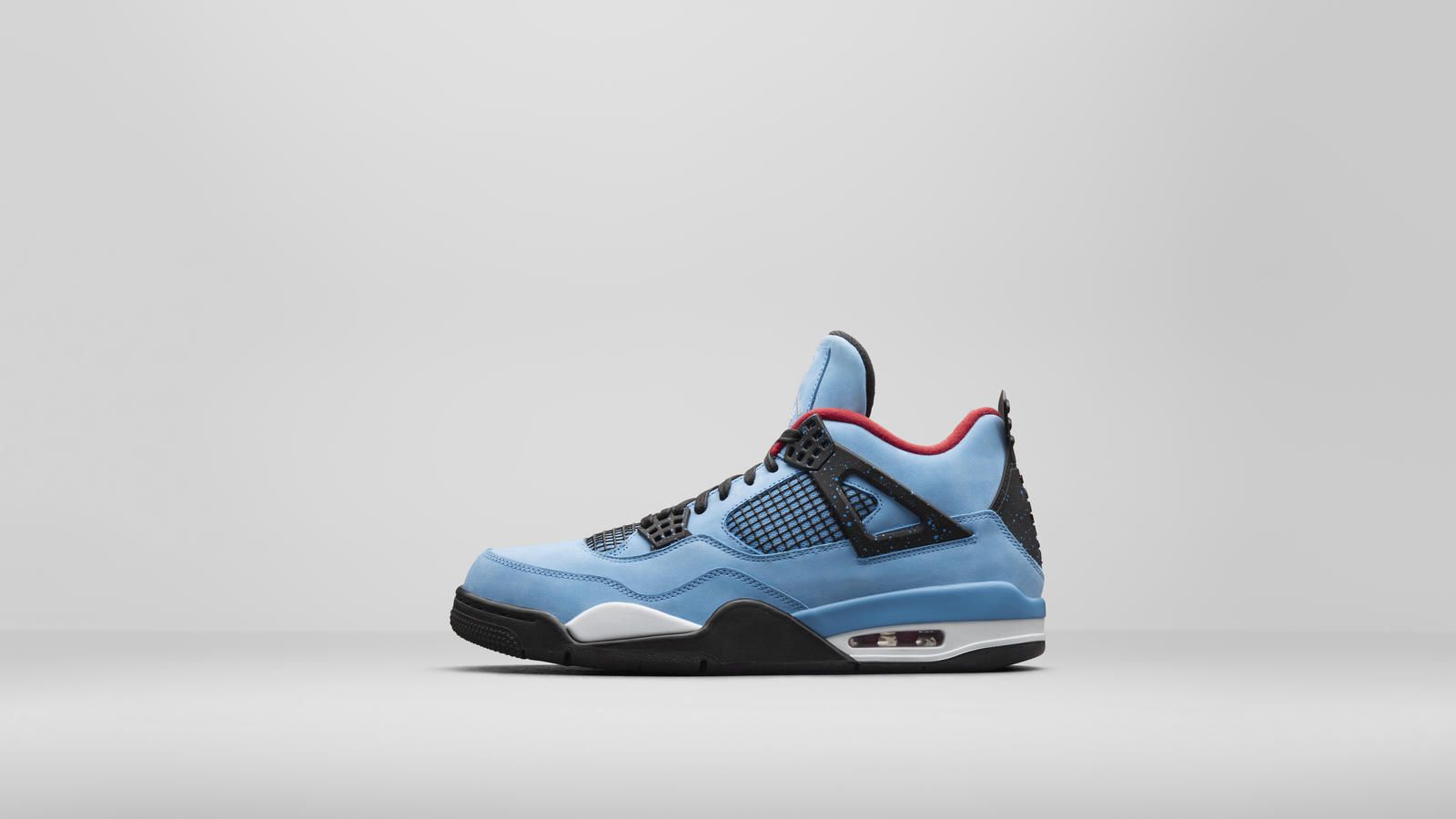 Air Jordan 4 blu, sneaker, 1600x900 HD Ready, Desktop