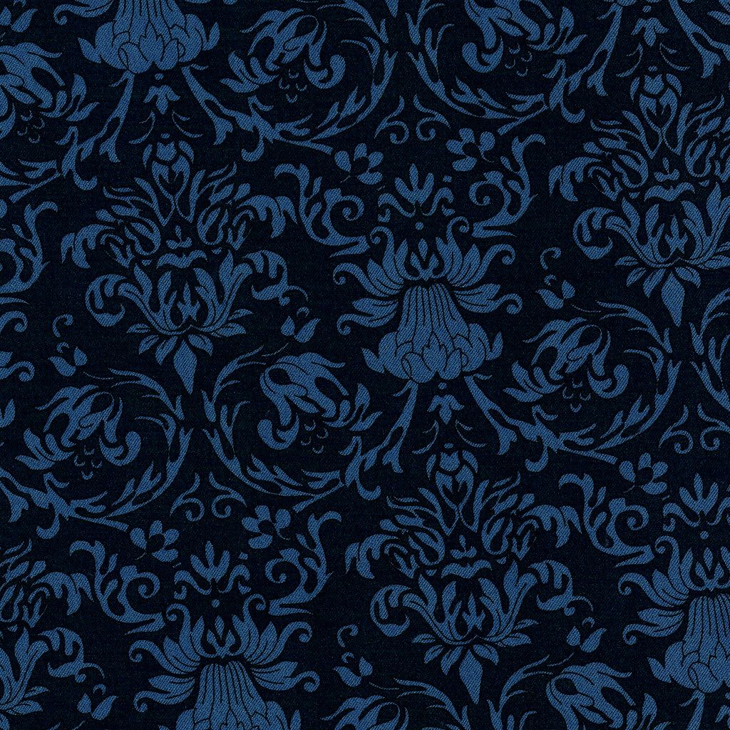 Motivo damascato blu scuro, 1024x1024 HD, Desktop
