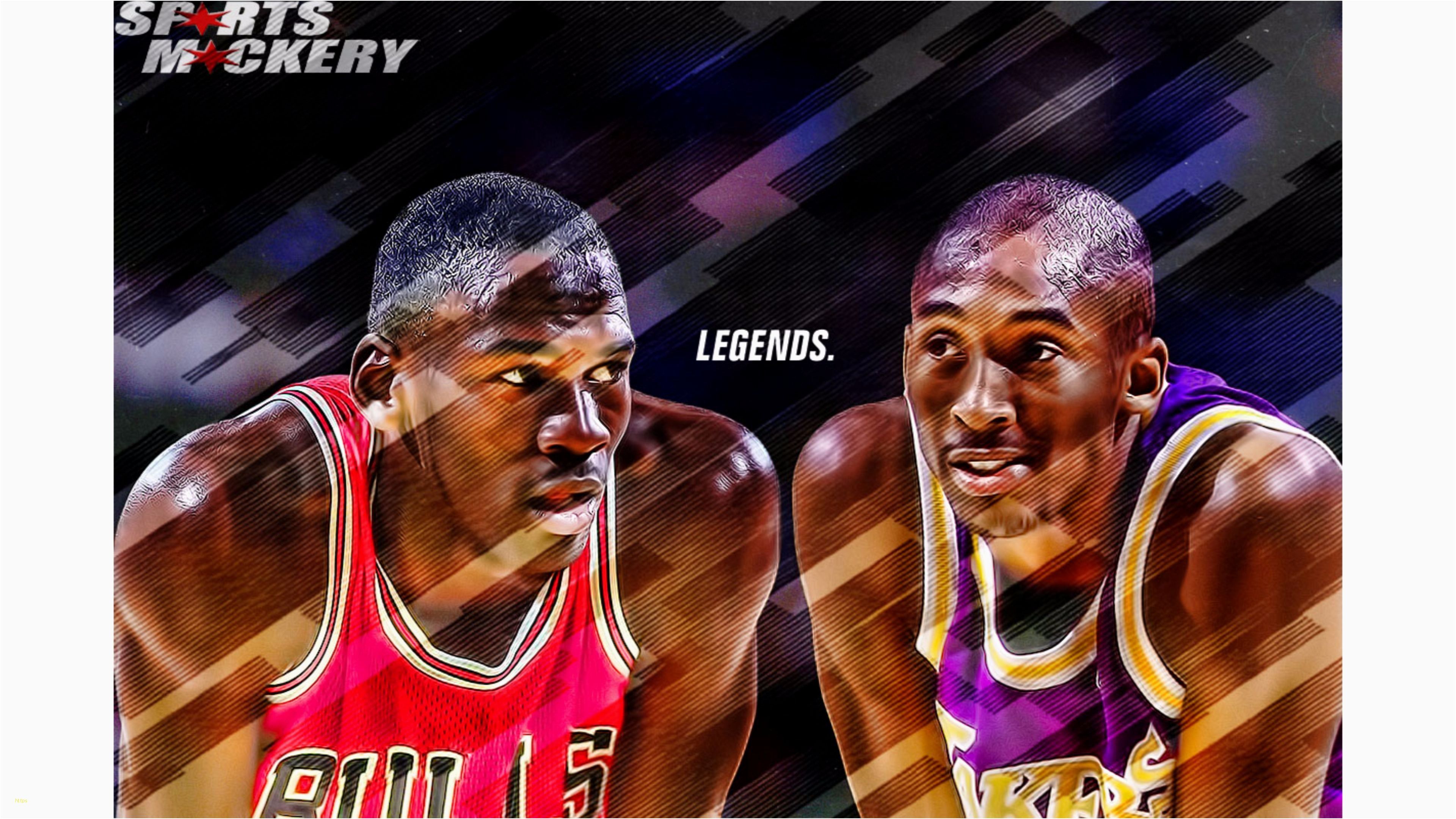 Jordan e Kobe illustrazione, 3840x2160 4K, Desktop 4K