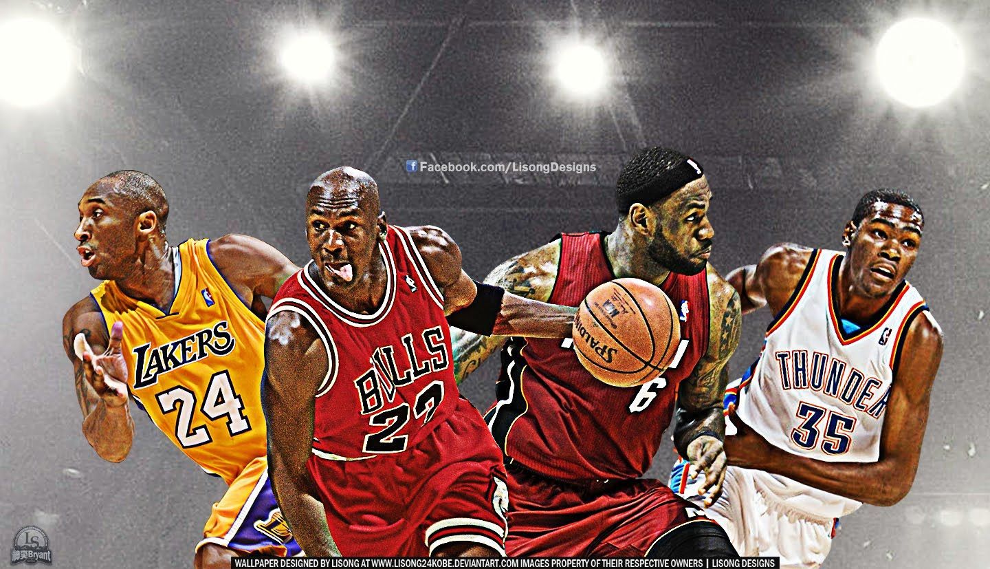 Kobe Jordan giocatori basket NBA, basket americano, 1440x827 HD, Desktop