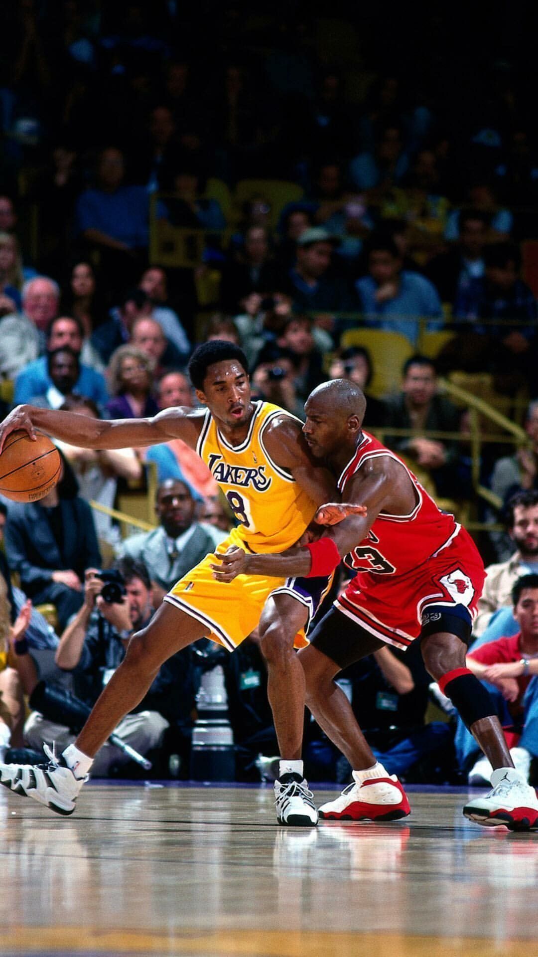 Kobe Bryant e Michael Jordan basket, Los Angeles Lakers, 1080x1920 Verticale, Mobile