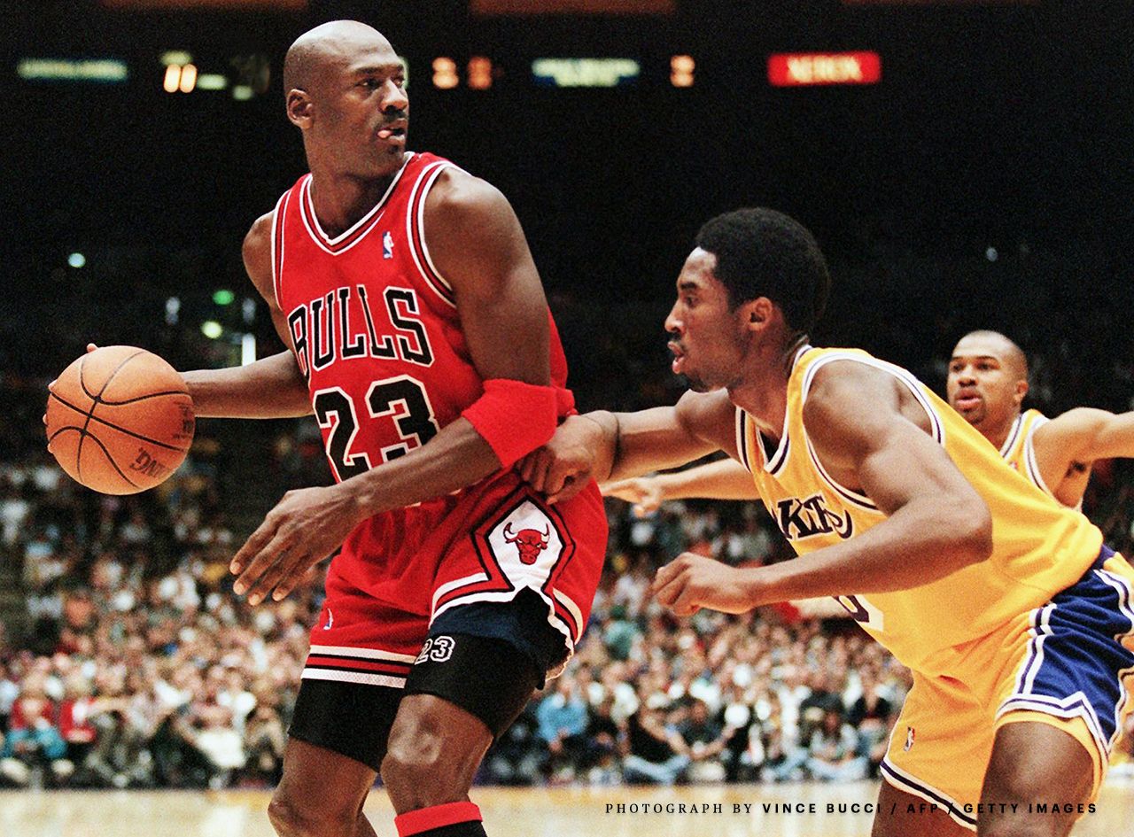 Michael Jordan e Kobe Bryant partita, numero 23, 1280x945 720p, Laptop