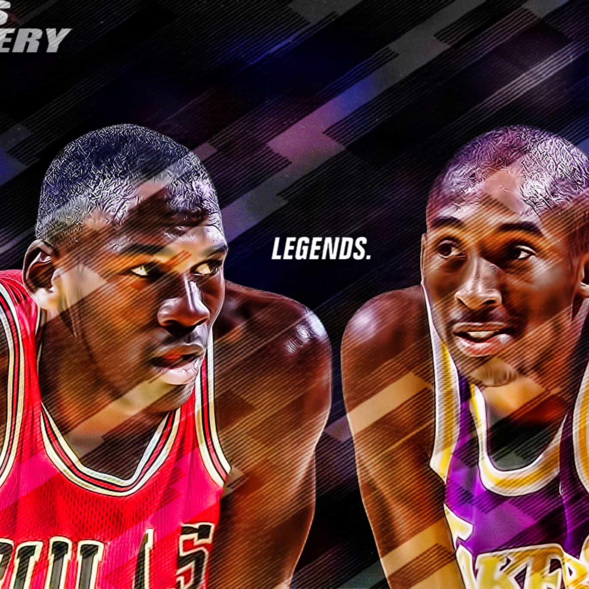 Jordan e Kobe leggende basket, 2048x2048 Hi-Res, Laptop