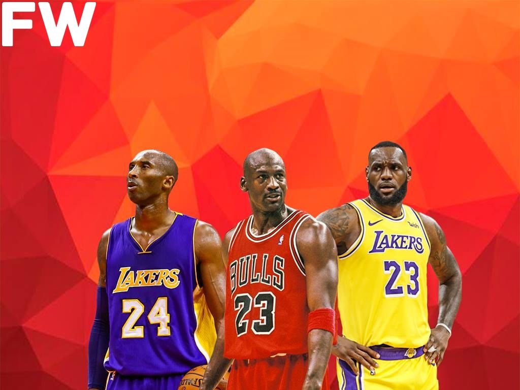 Kobe, Jordan e LeBron basket, 1024x768 HD, Desktop