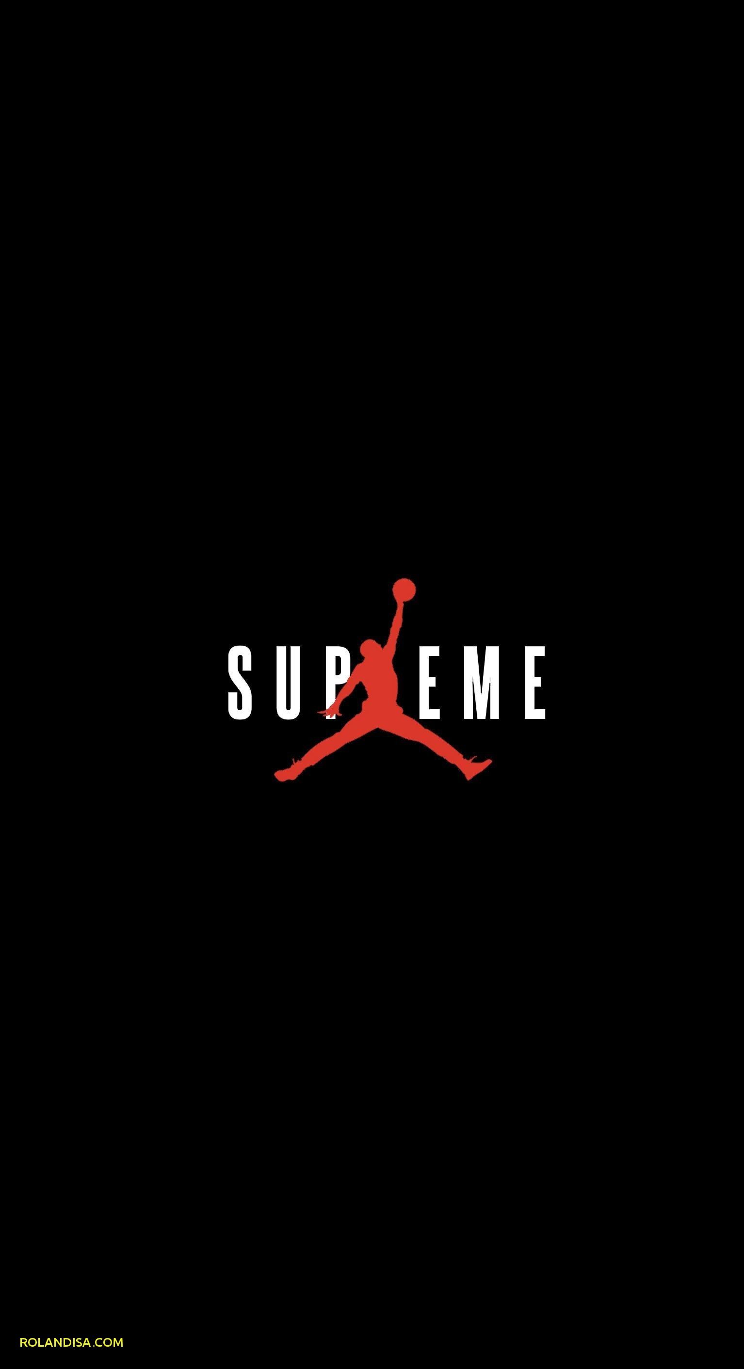 Logo Jordan Supreme rosso nero, New York, 1534x2824 Full HD Verticale, iPhone