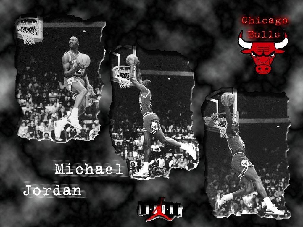 Michael Jordan Chicago Bulls collage, numero 23, 1024x768 HD, Desktop