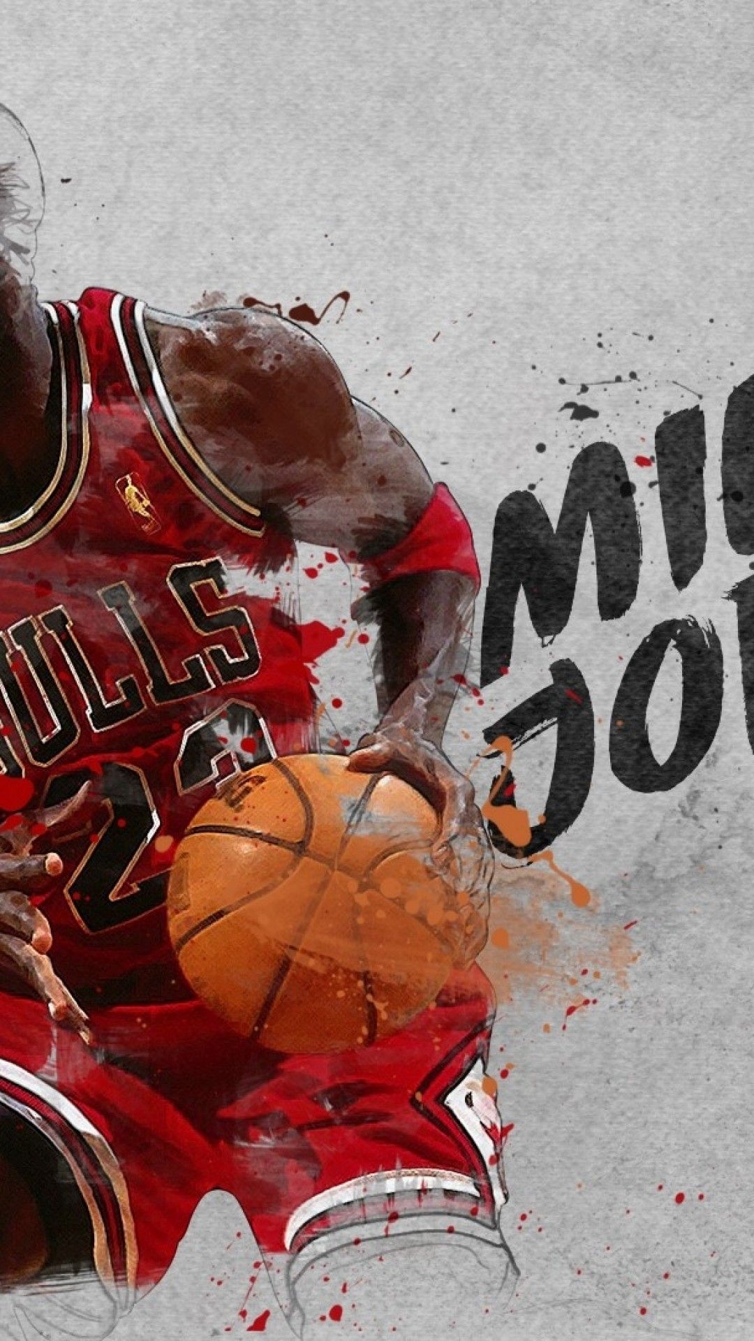 Michael Jordan Chicago Bulls basket, 1080x1920 Verticale, iPhone