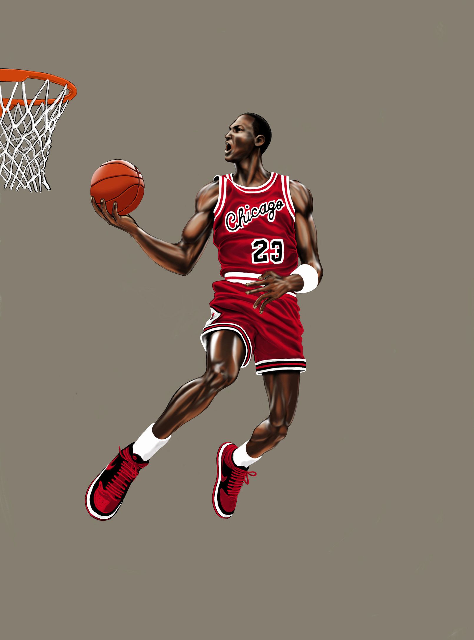 Michael Jordan schiacciata Chicago Bulls, 1610x2173 Full HD Verticale, iPhone