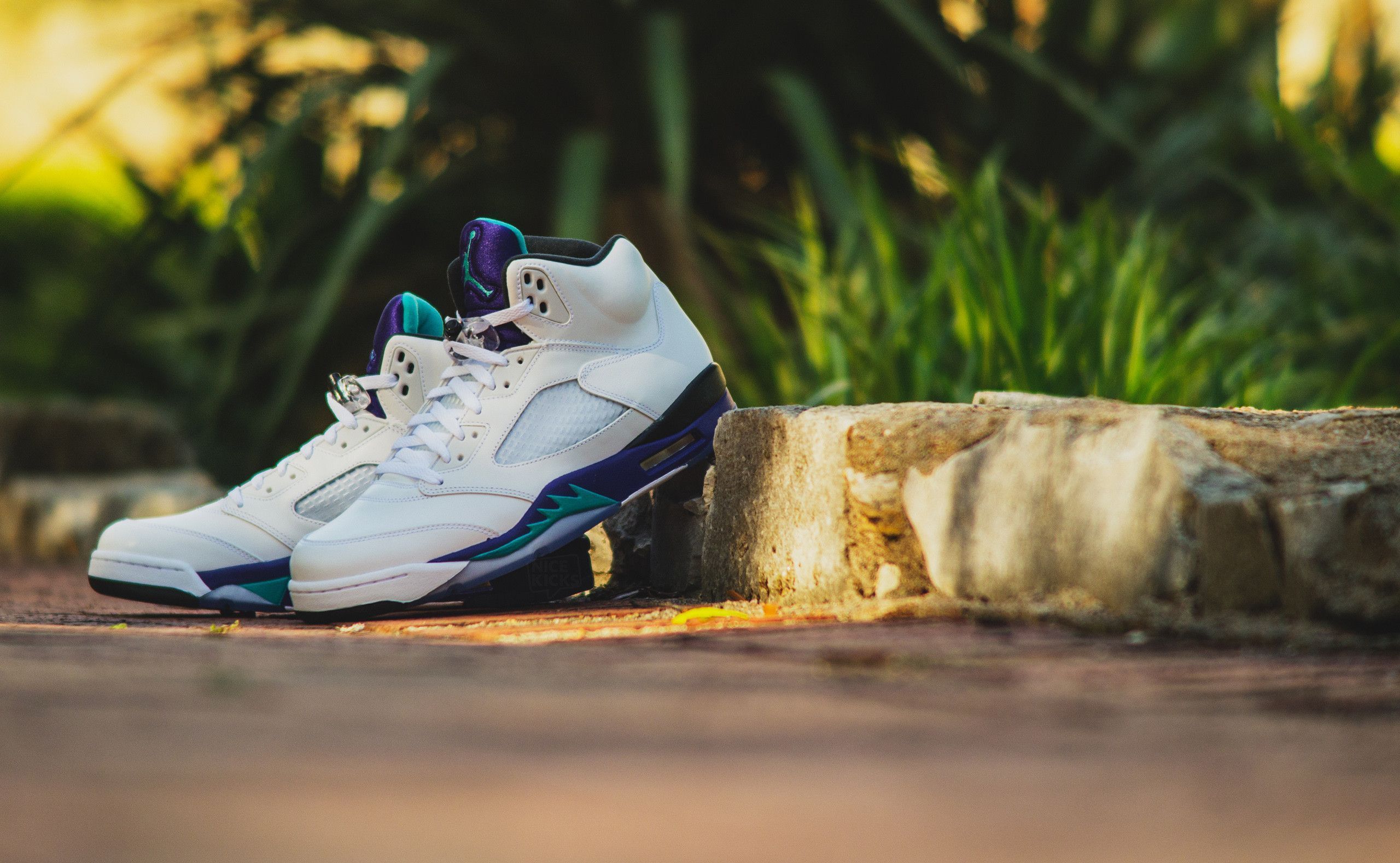 Sneaker Air Jordan bianca viola, 2560x1578 2K, Desktop