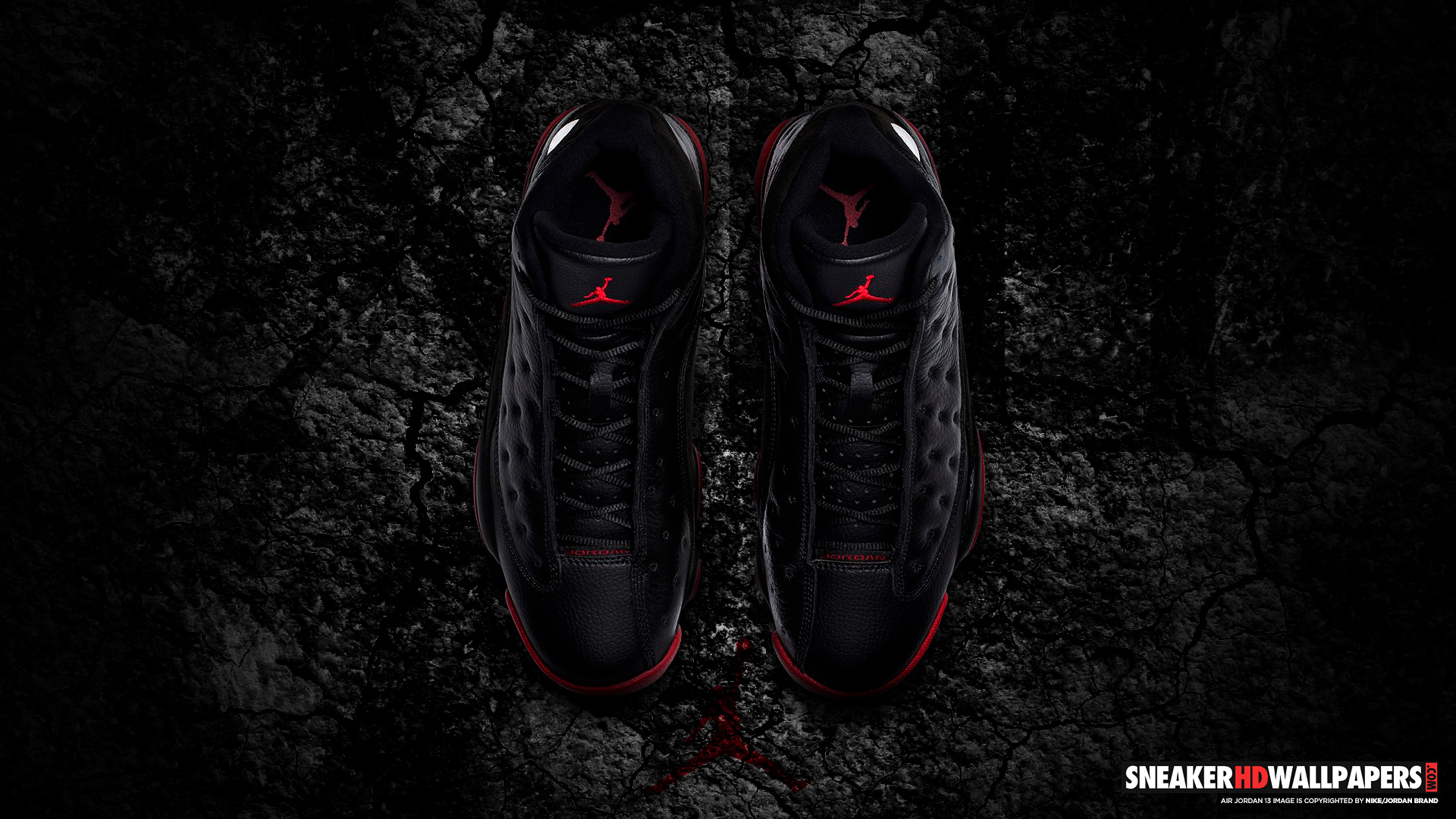 Jordan Retro 13 nera rossa, 1920x1080 Full HD 1080p, Desktop