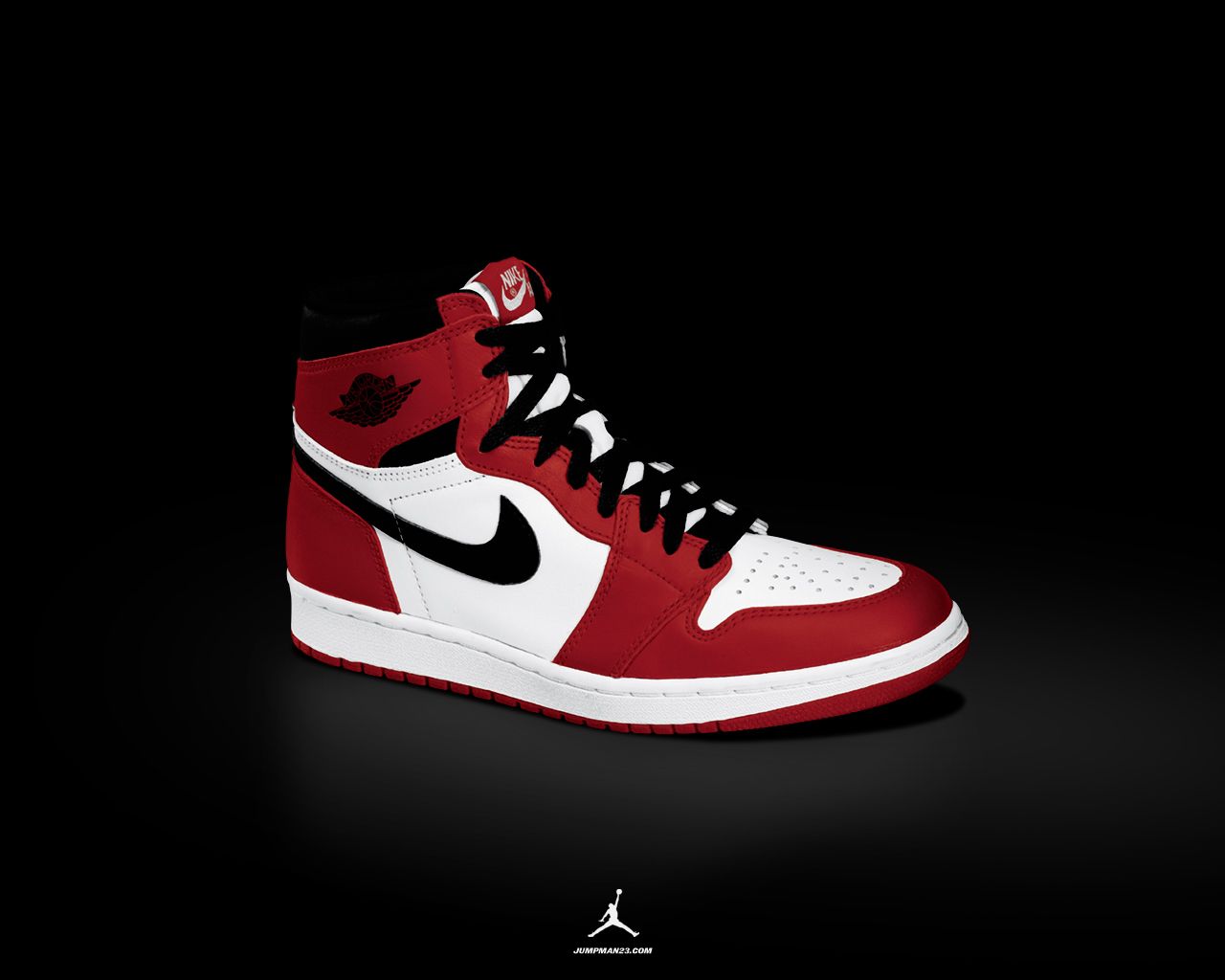 Scarpa Jordan rossa bianca, 1280x1024 720p, PC