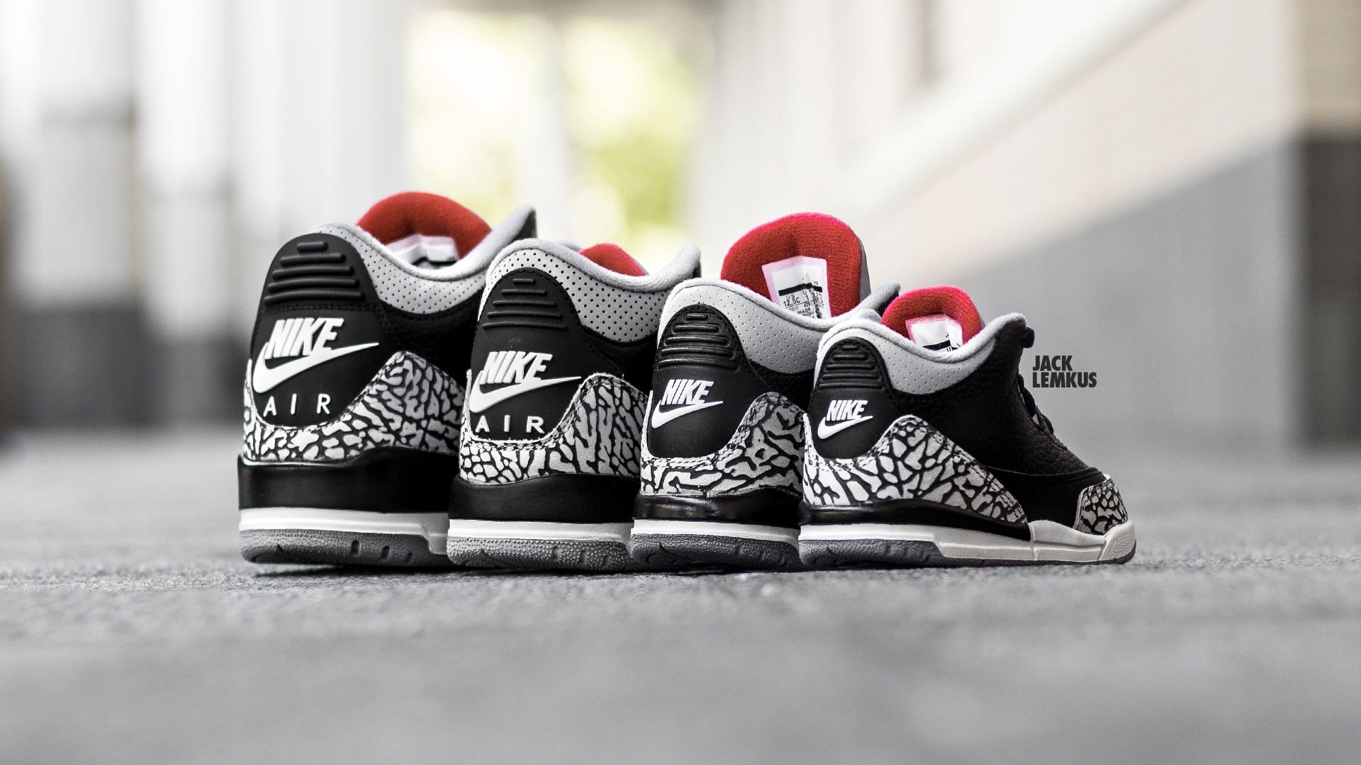 Air Jordan 3 Retro nere, 1920x1080 Full HD 1080p, Desktop