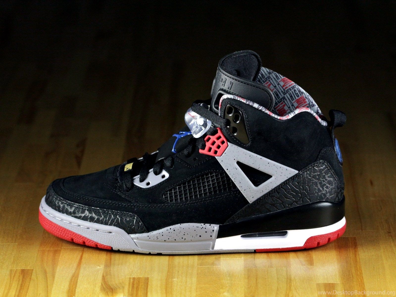 Sneaker Jordan Spizike nero rosso, 1600x1200 HD Ready, PC