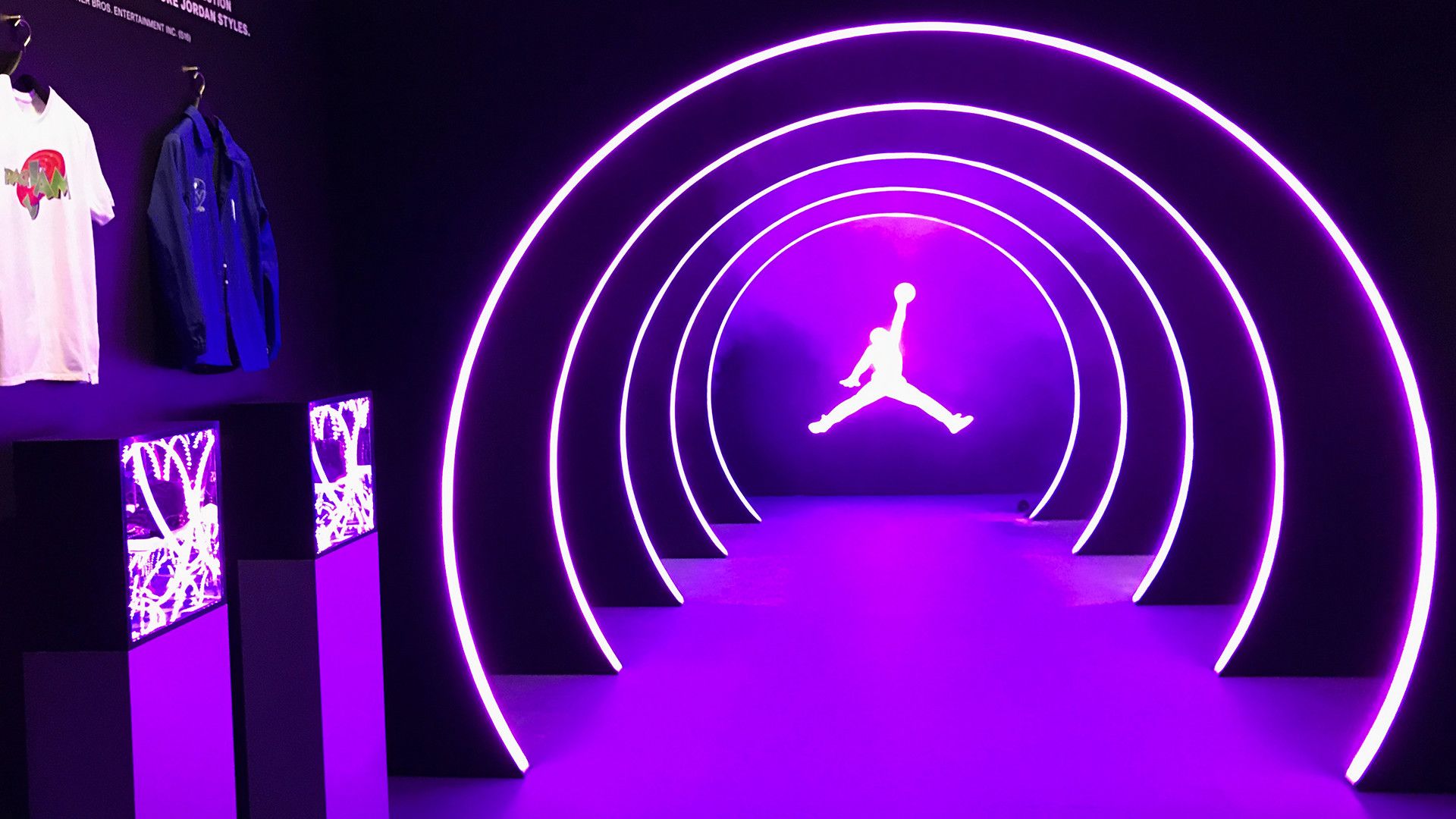 Logo Jordan neon viola, 1920x1080 Full HD, Acer Nitro