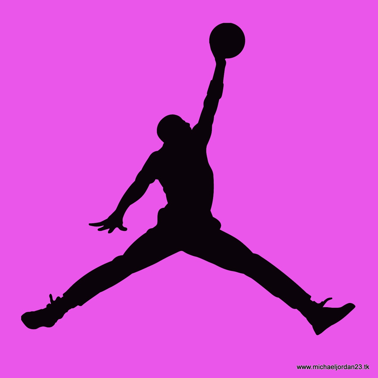 Logo Jordan silhouette viola, 1270x1270 HD, Desktop