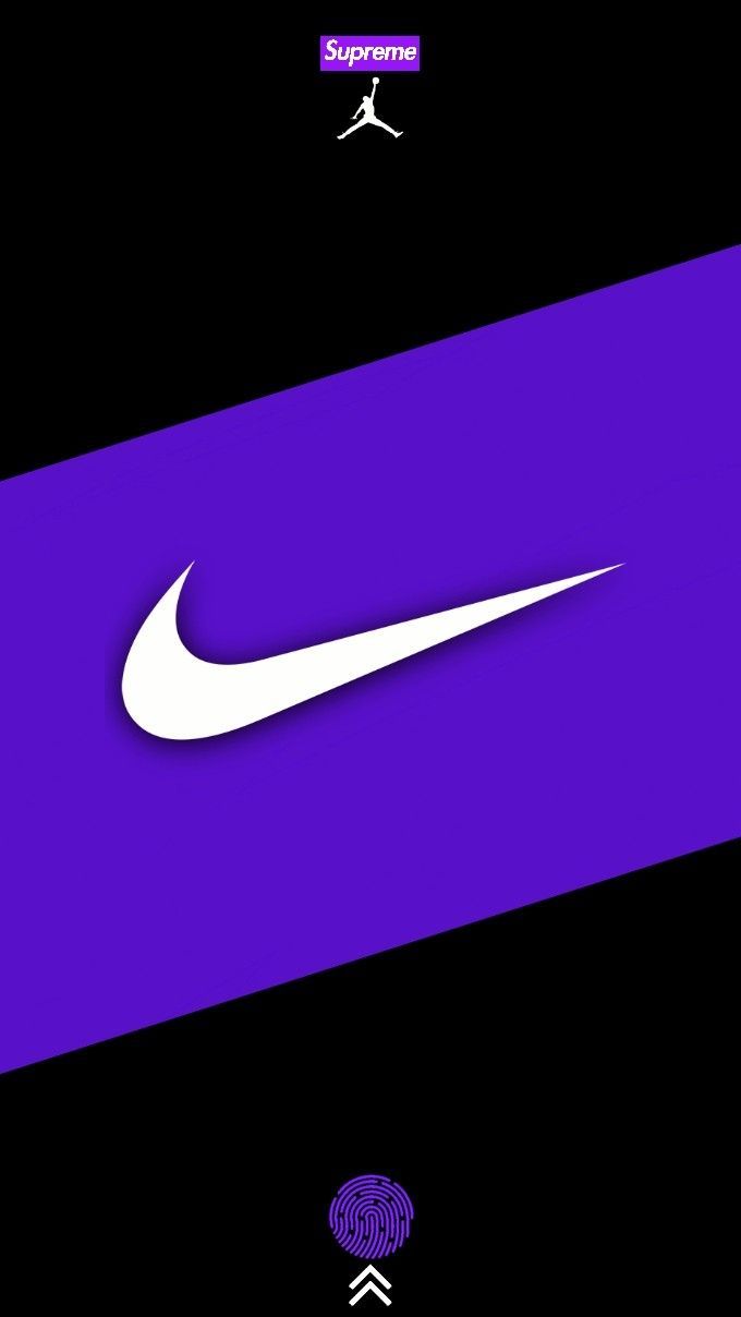 Logo Nike Jordan viola nero, abbigliamento sportivo, 680x1208 Verticale, Telefono