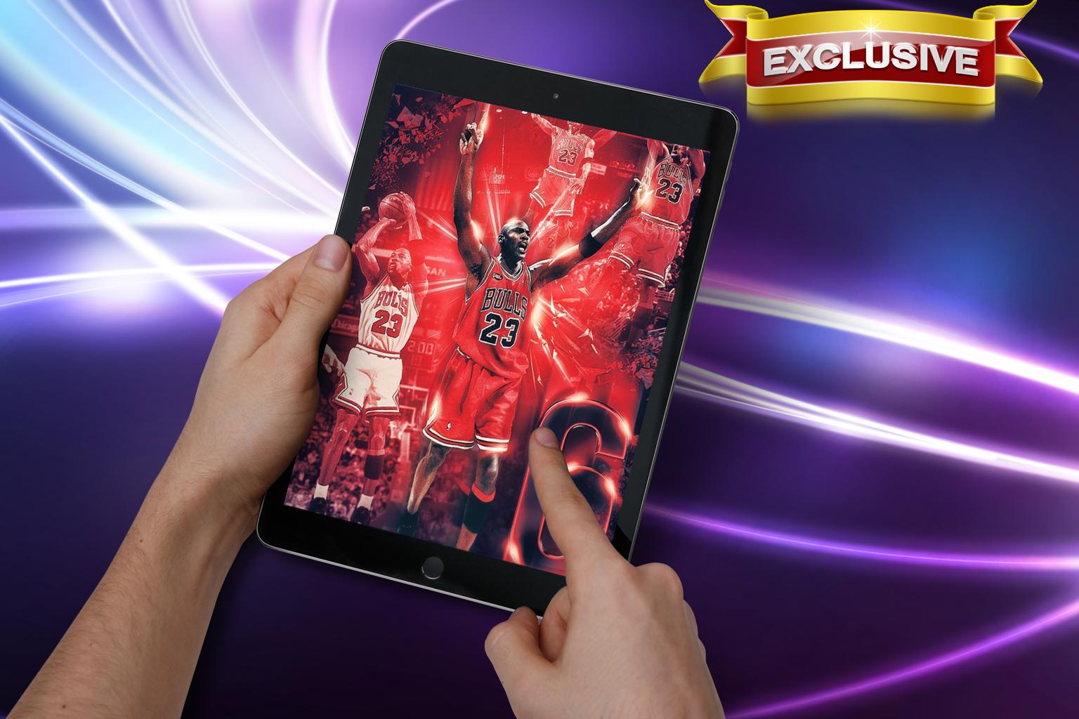 Michael Jordan su tablet viola, 1536x1024 720p, Lenovo Legion