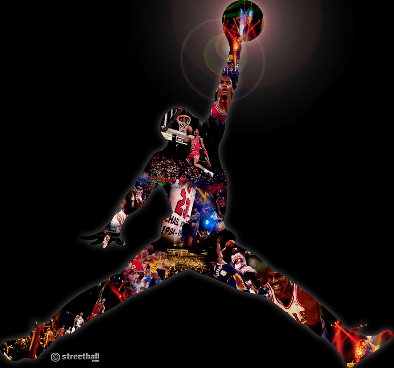 Logo Jordan Jumpman collage, 1280x1196 720p, Laptop