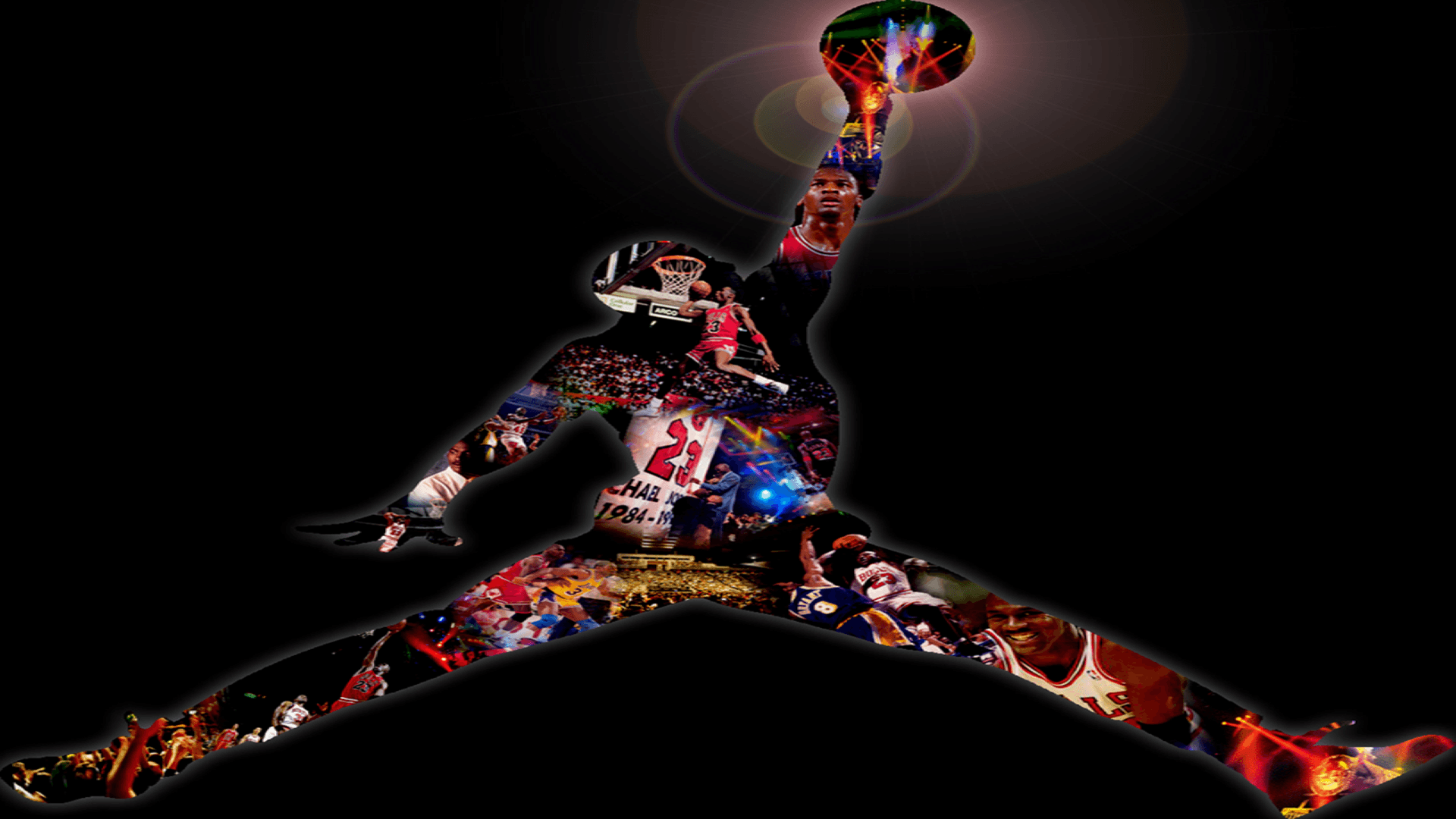 Logo Jumpman Jordan colorato, 1920x1080 Full HD, PC Desktop