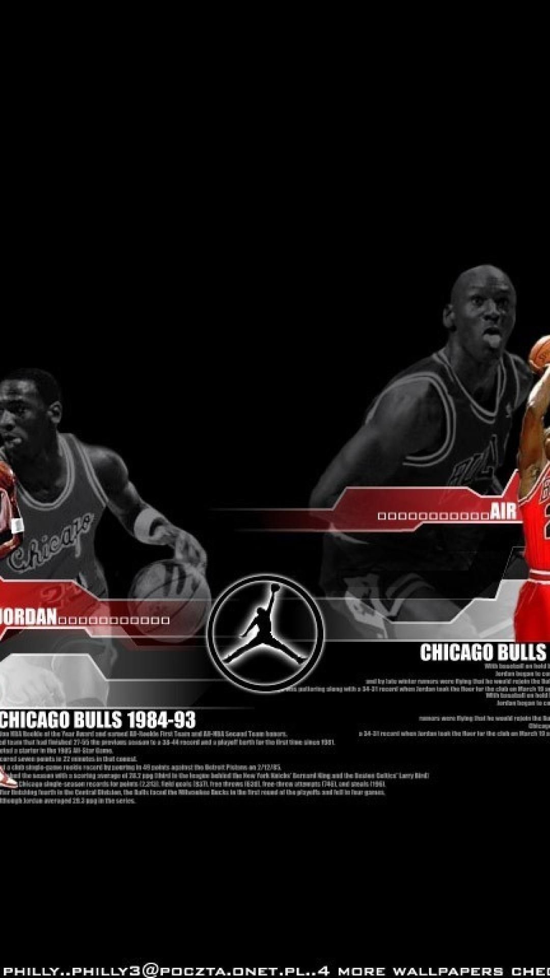 Michael Jordan Chicago Bulls, 1080x1920 Full HD Verticale, iPhone