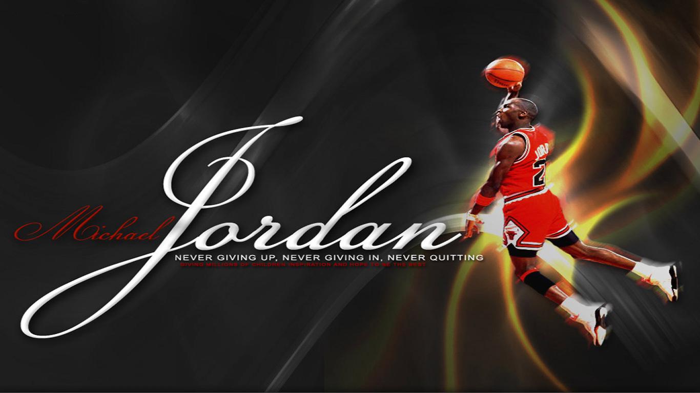 Michael Jordan slam dunk, 1366x768 720p, PC
