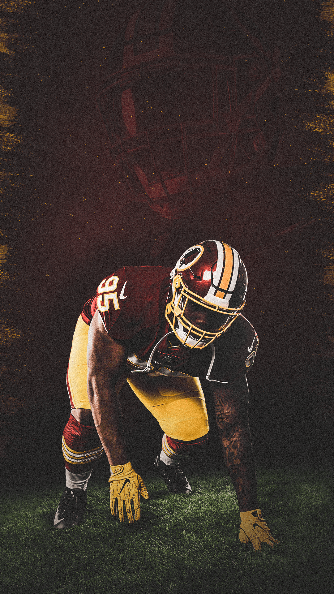 Giocatore Washington Redskins football, 1080x1920 Verticale, iPhone Plus