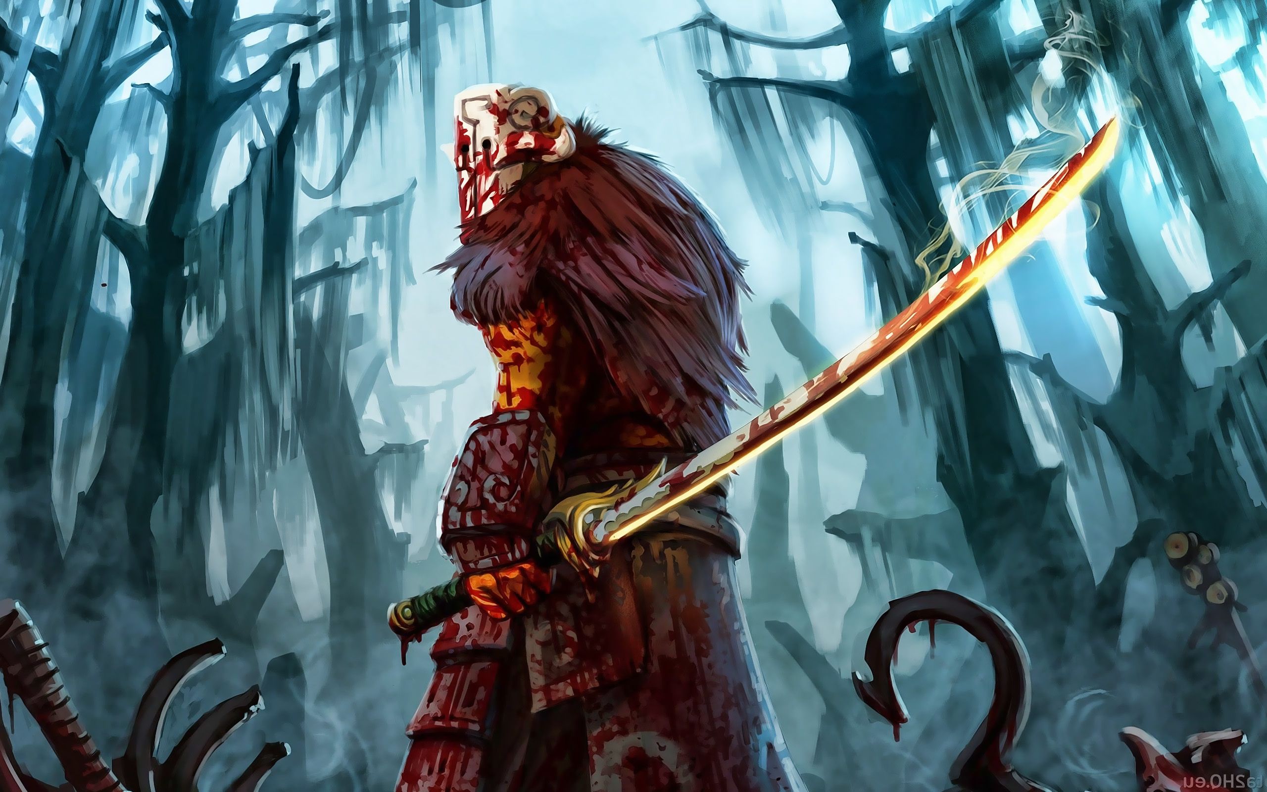 Juggernaut Dota 2 guerriero spada, 2560x1600 2K, Laptop