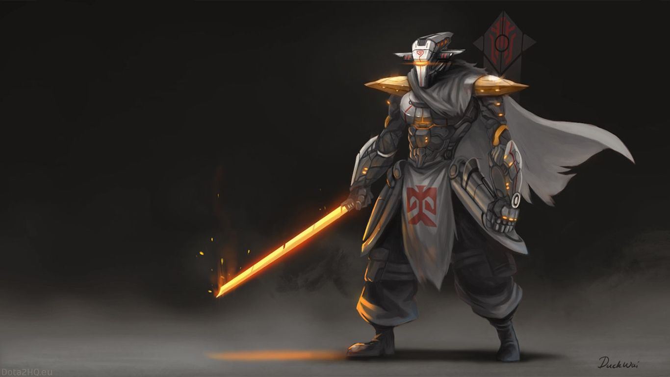 Juggernaut Dota 2 con spada, 1366x768 HD, Desktop