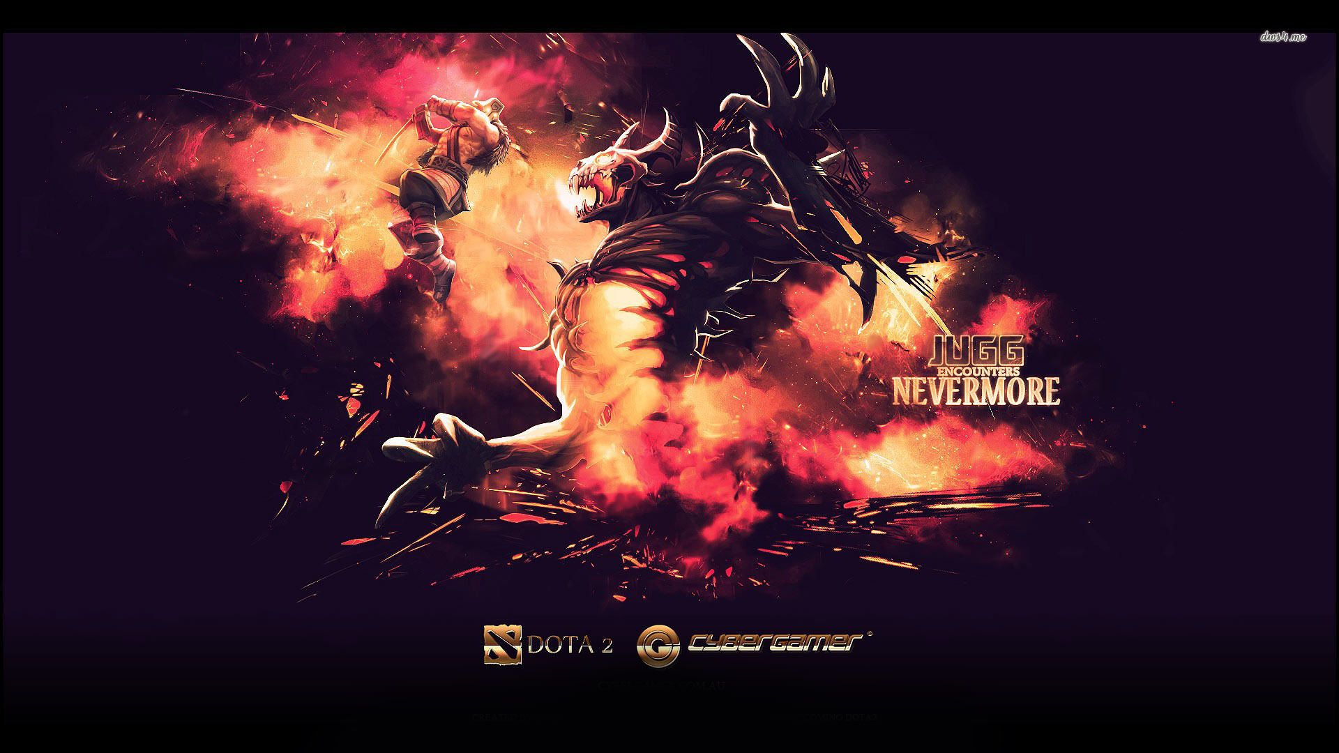 Nevermore Dota 2 fiamme, 1920x1080 Full HD 1080p, PC