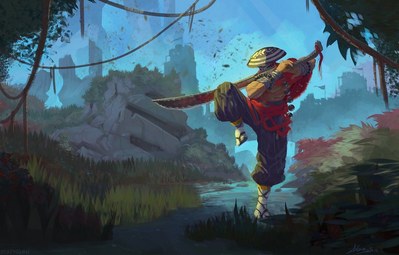Juggernaut Dota 2 spada guerriero, 1332x850 HD, Desktop